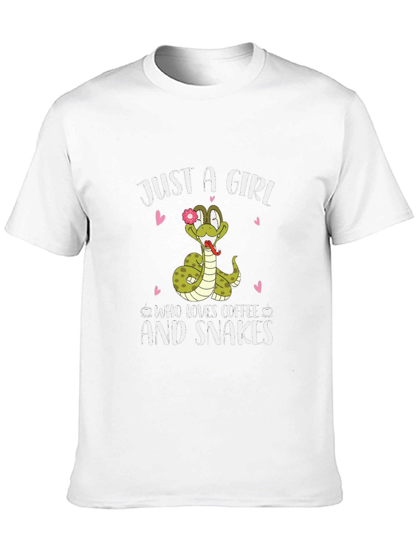 Just A Girl Who Loves Coffee and Snakes T-Shirt