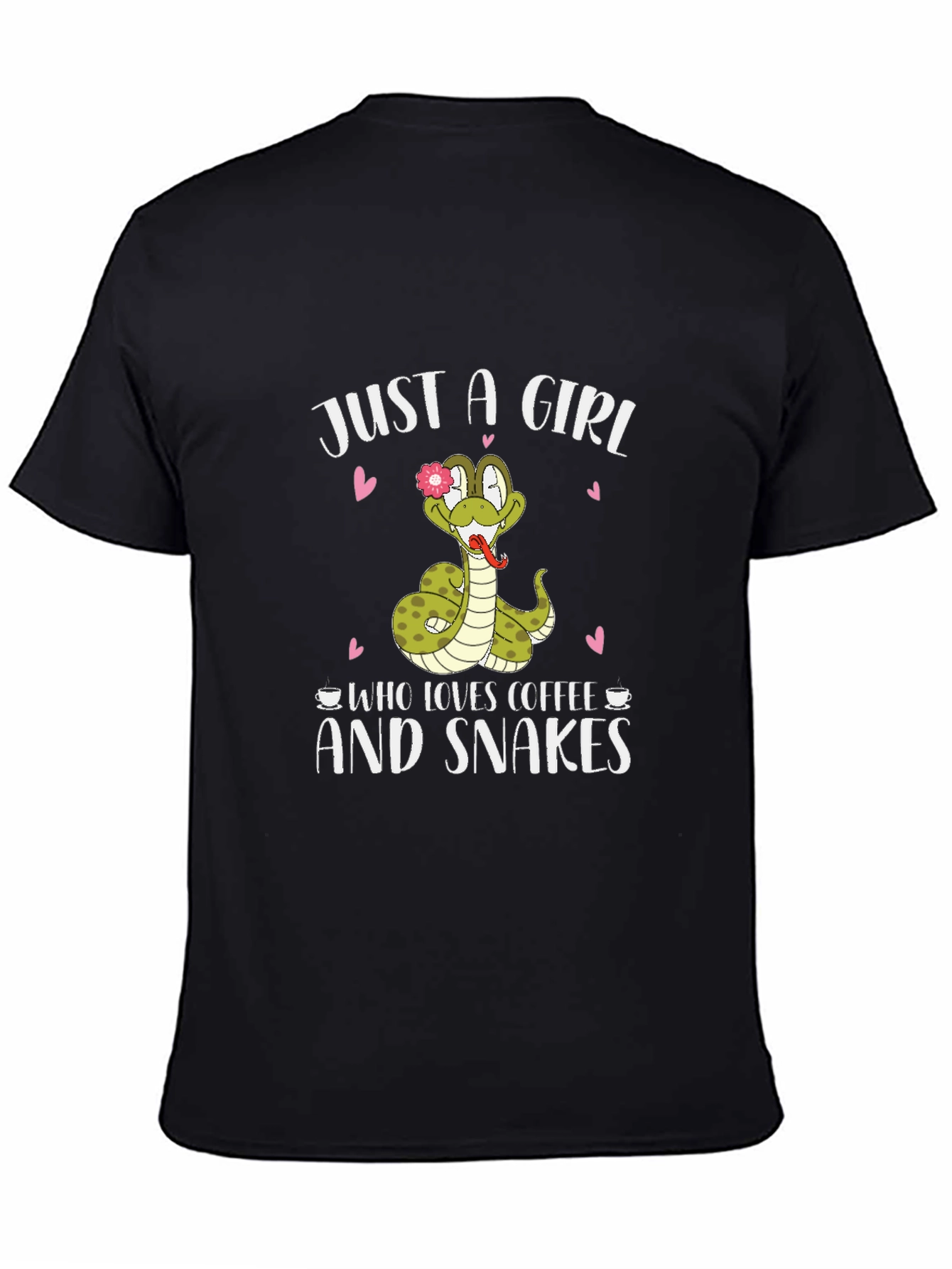 Just A Girl Who Loves Coffee and Snakes T-Shirt