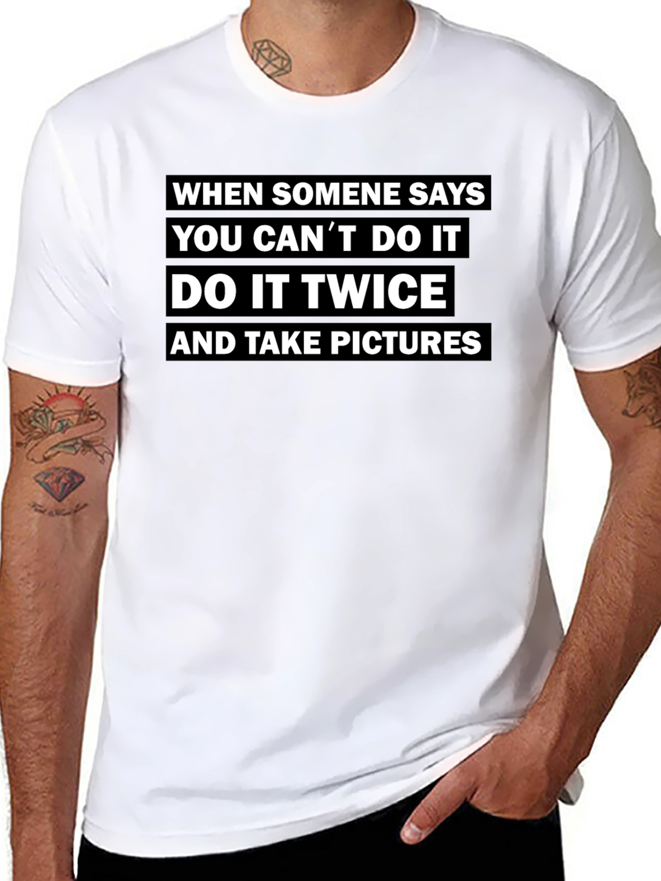Motivational Graphic Tee - Do It Twice