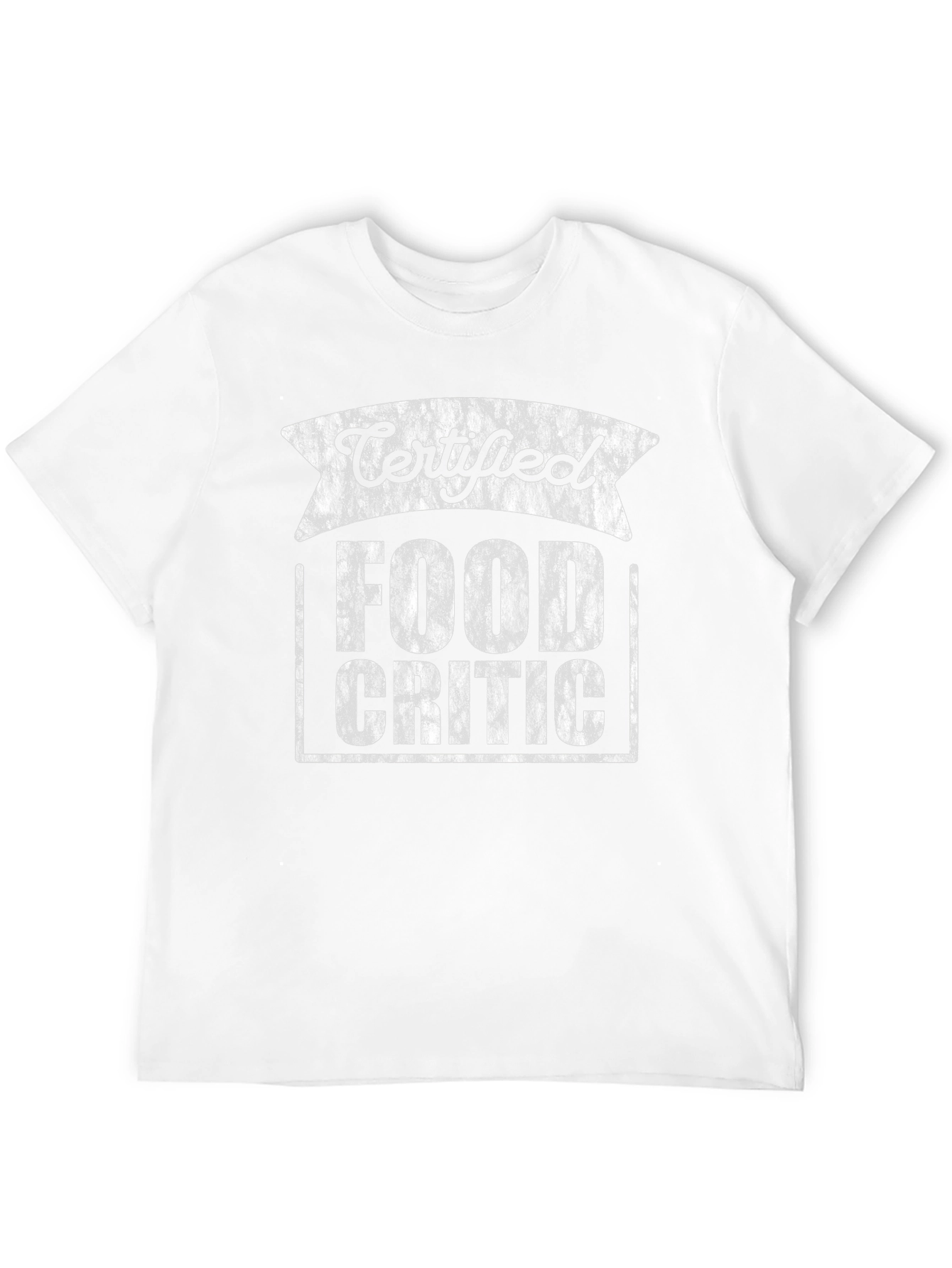 Certified Food Critic Graphic T-Shirt - Black