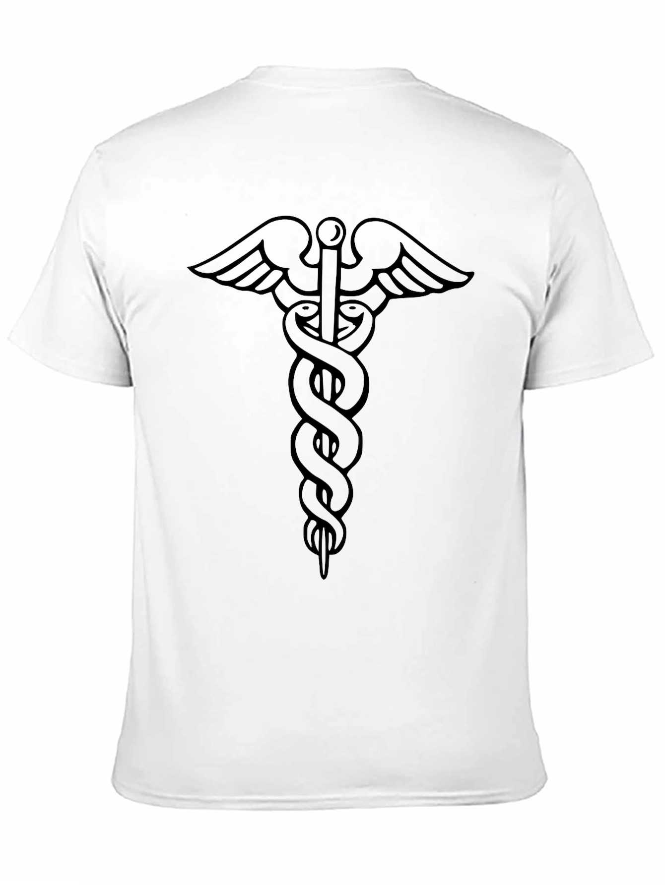 Caduceus Symbol Black T-Shirt