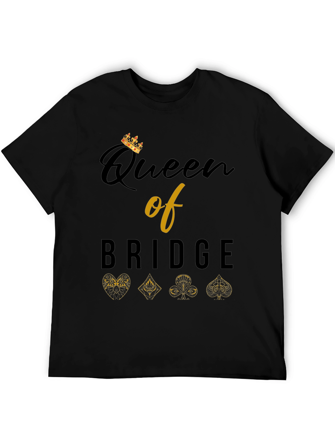 Queen of Bridge Card Game T-Shirt