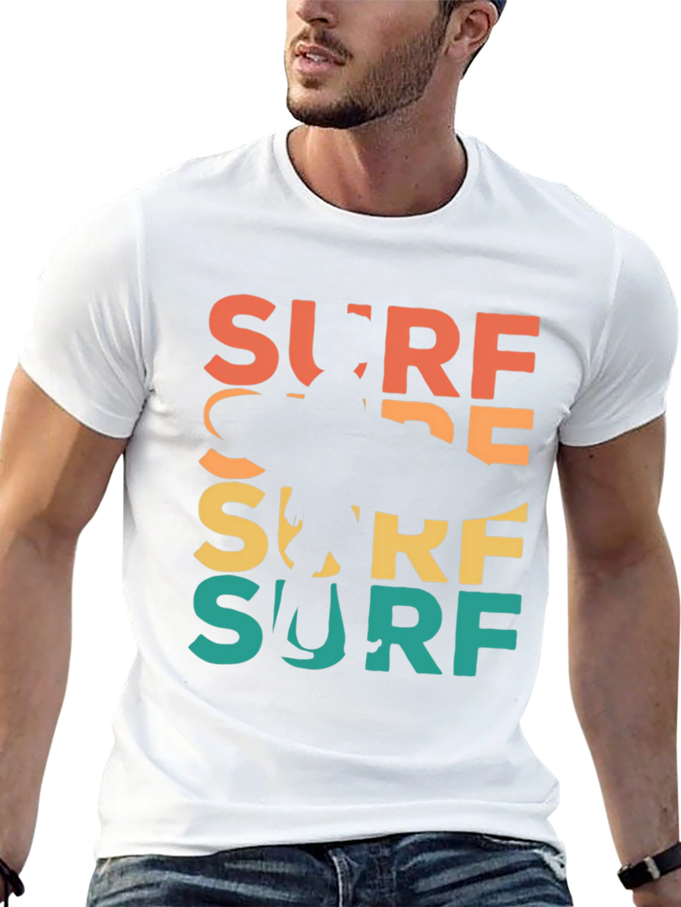 Retro Surf T-Shirt - Surfer Graphic Tee