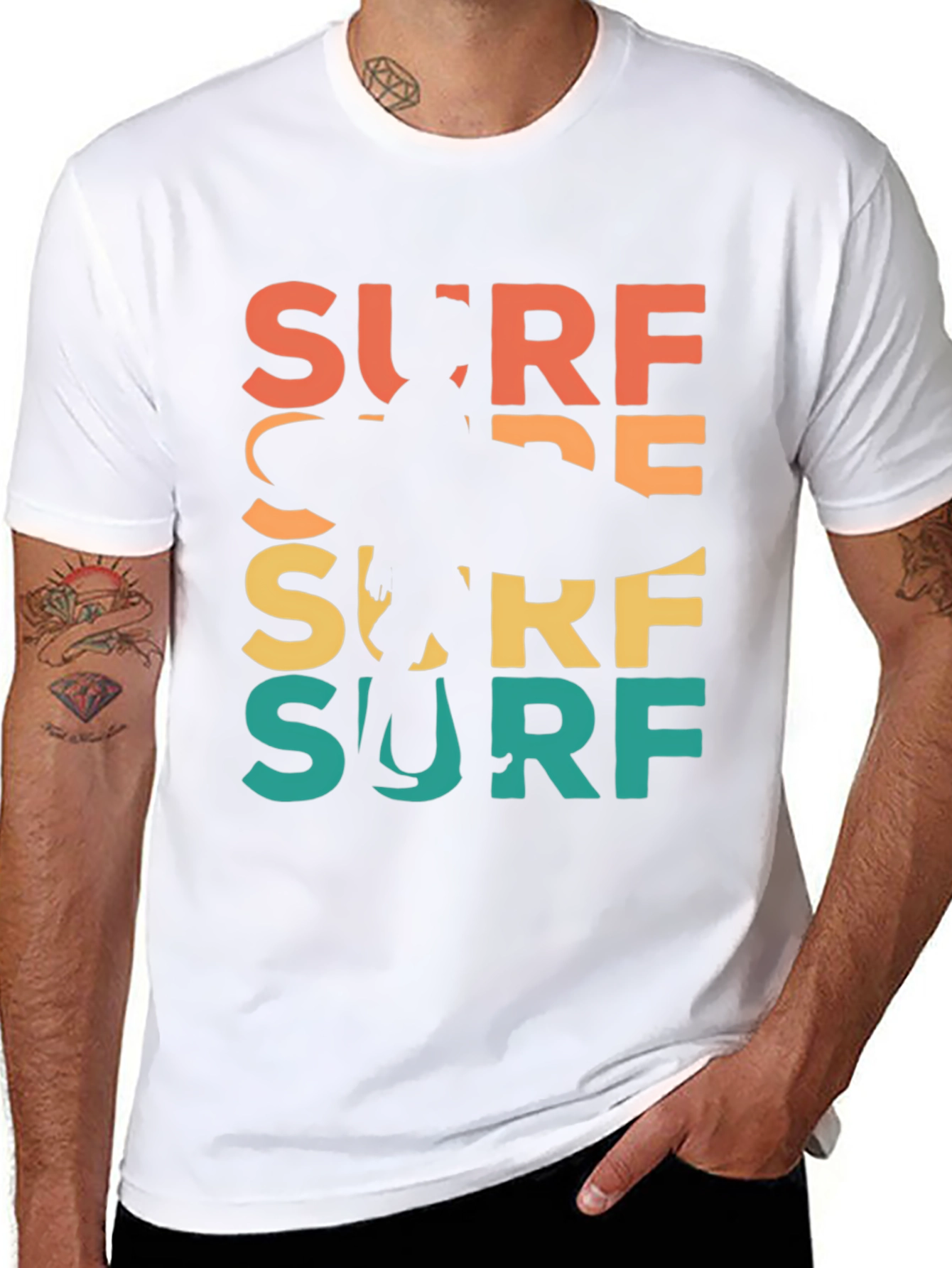 Retro Surf T-Shirt - Surfer Graphic Tee