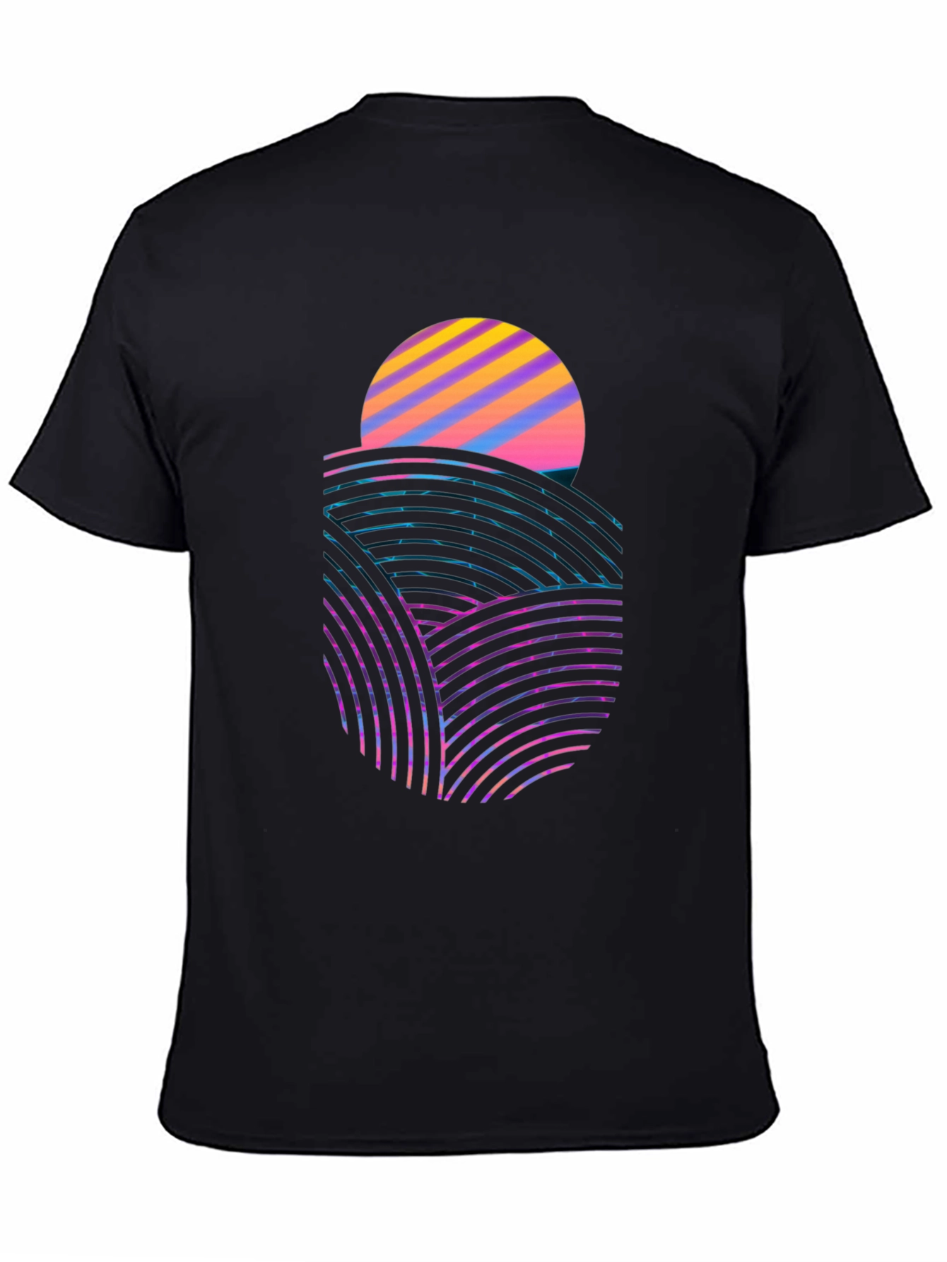 Retro Sunset Tee - Modern Graphic Print