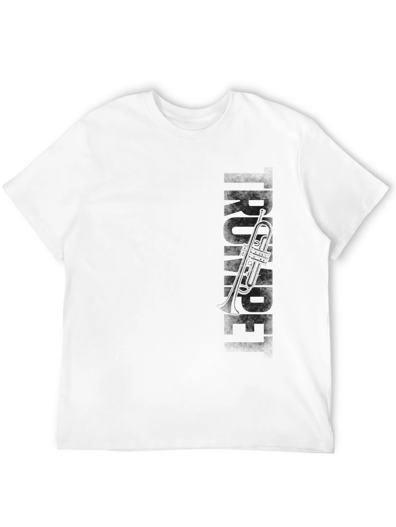 Black Trumpet Graphic Tee - Mens Crew Neck