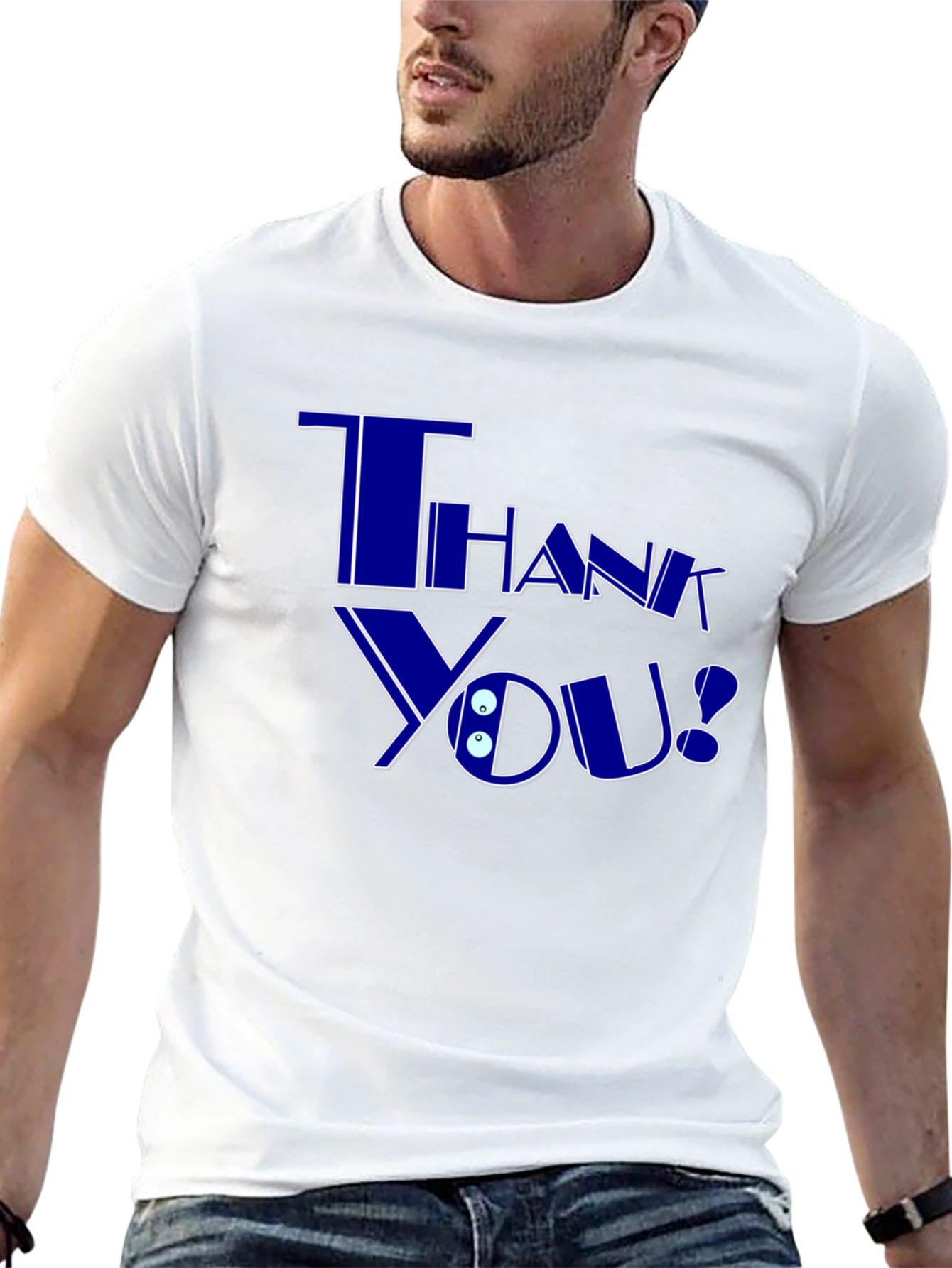 Thank You Graphic T-Shirt - Trendy Casual Wear
