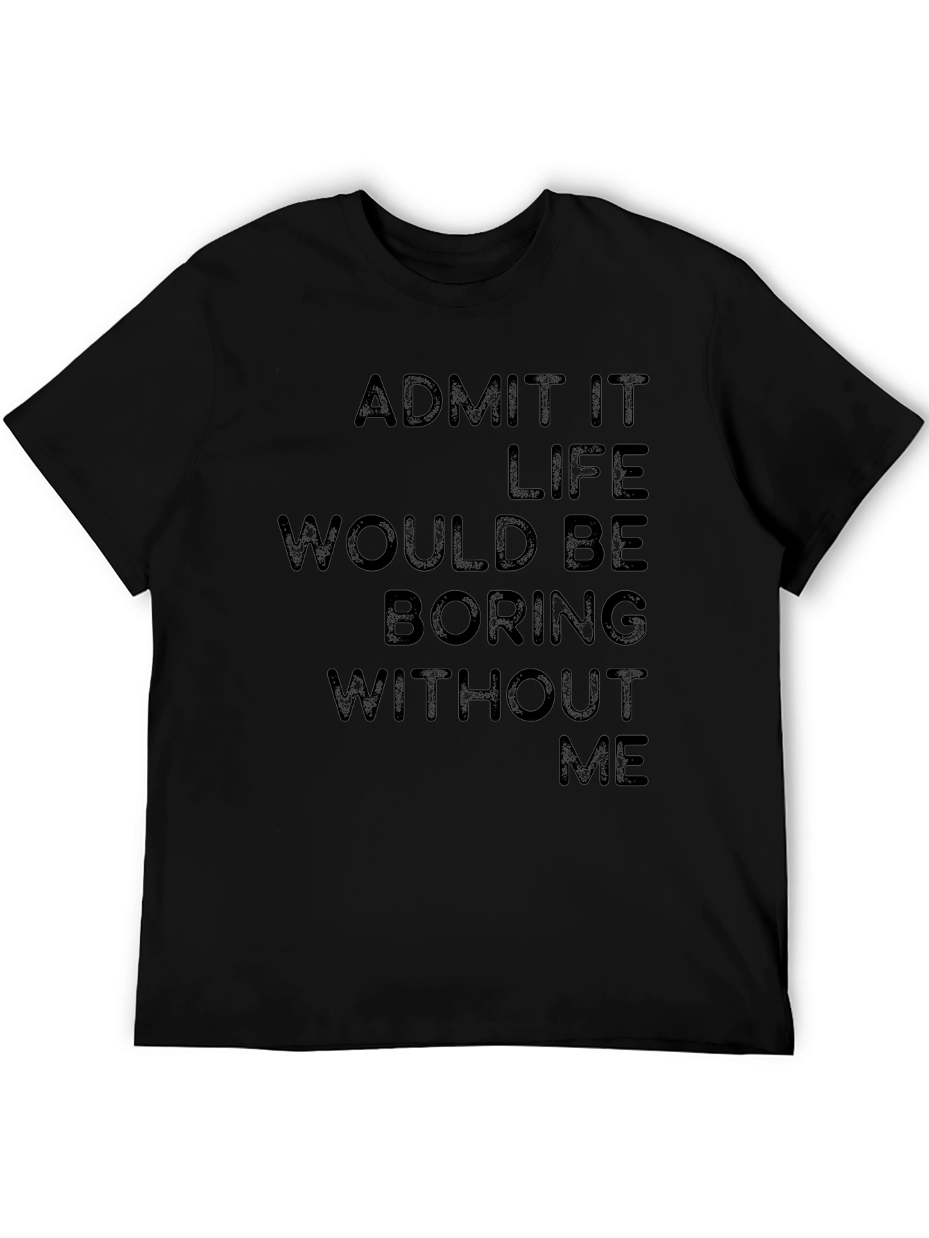 Humorous Graphic Print Mens T-Shirt