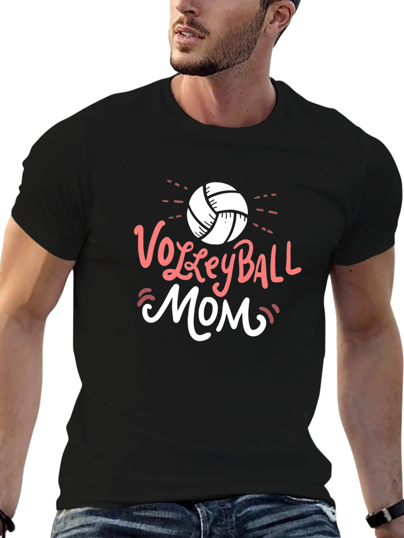 Volleyball Mom Graphic T-Shirt