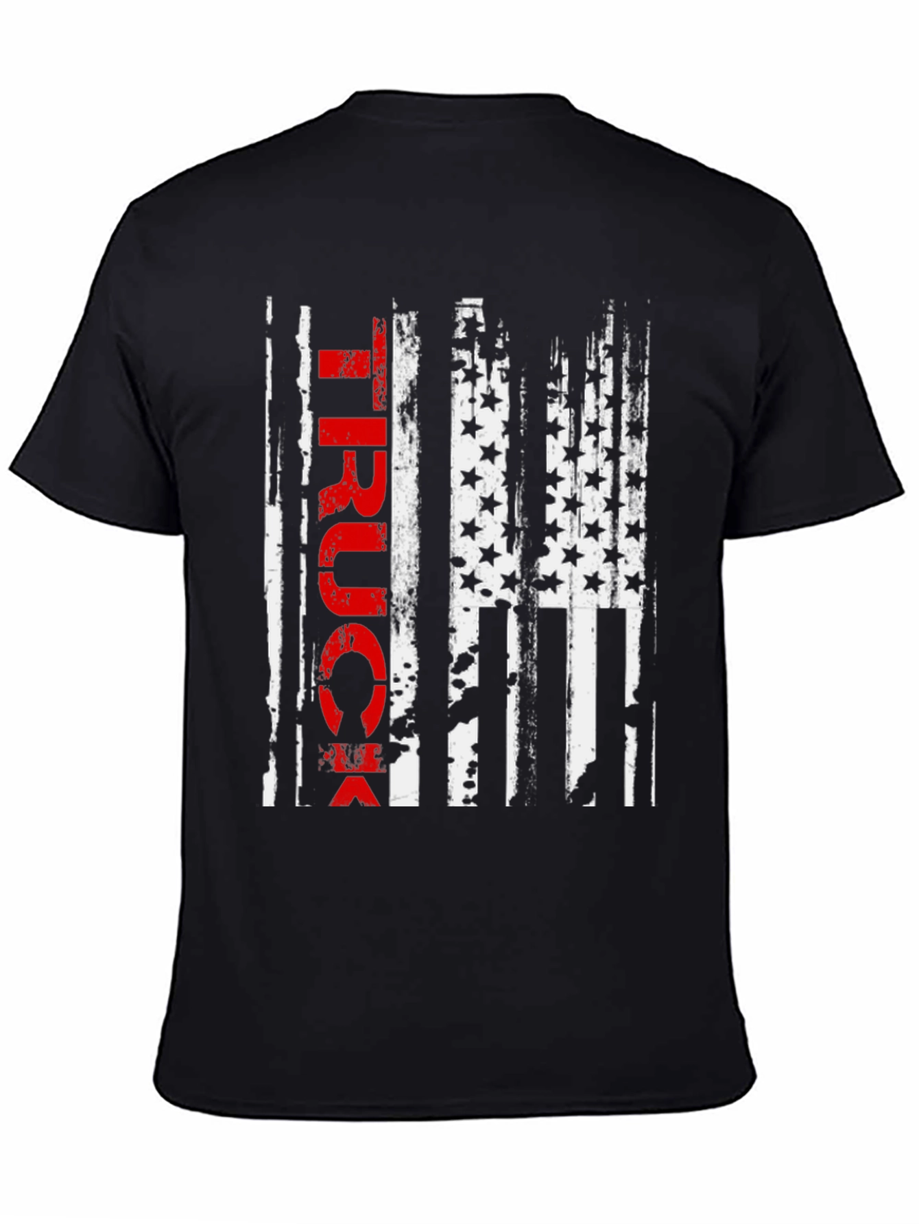 Truck American Flag Graphic Tee - Patriotic Style