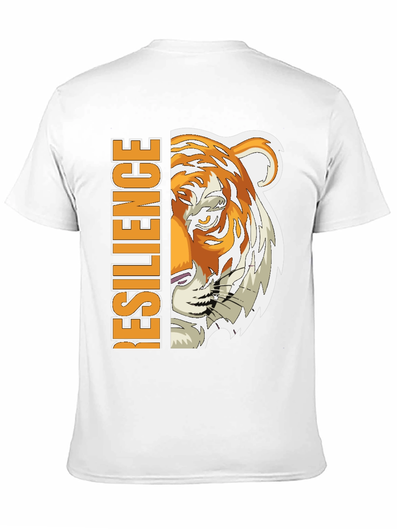 Resilience Tiger Graphic Tee - Black Cotton Blend
