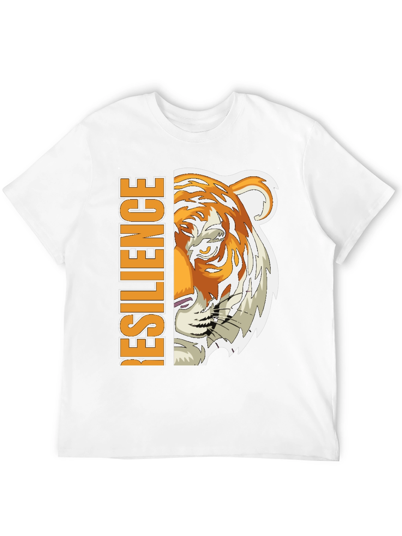 Resilience Tiger Graphic Tee - Black Cotton Blend