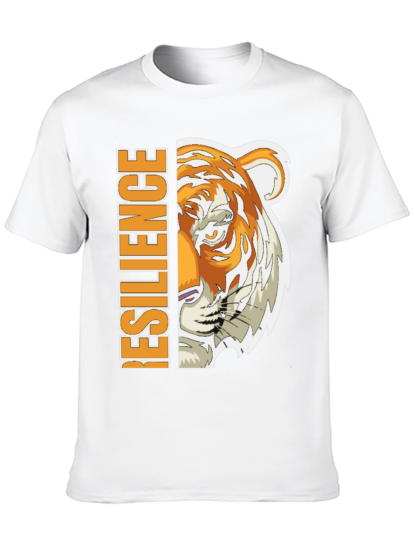 Resilience Tiger Graphic Tee - Black Cotton Blend