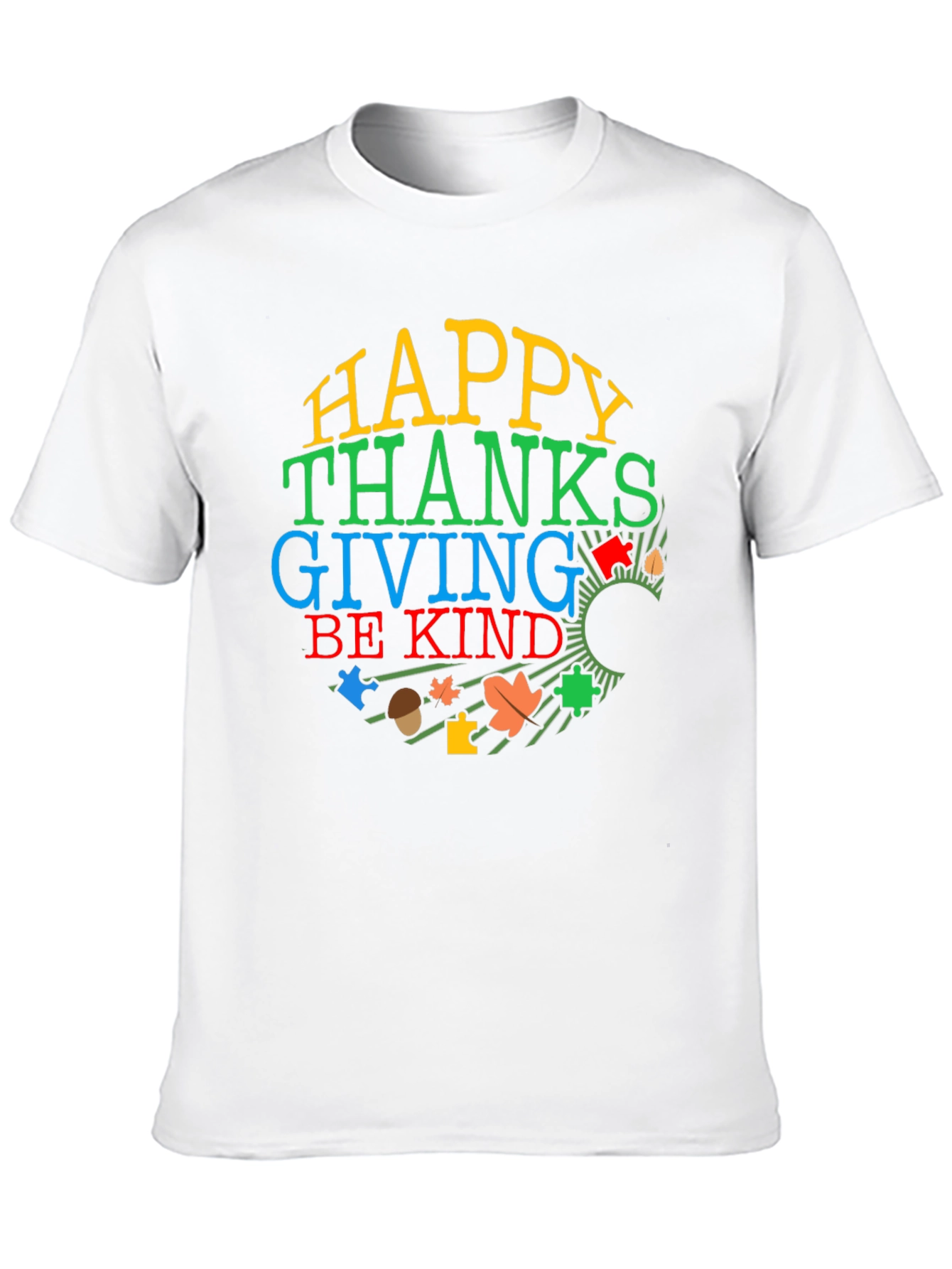 Happy Thanksgiving Autism Awareness Shirt