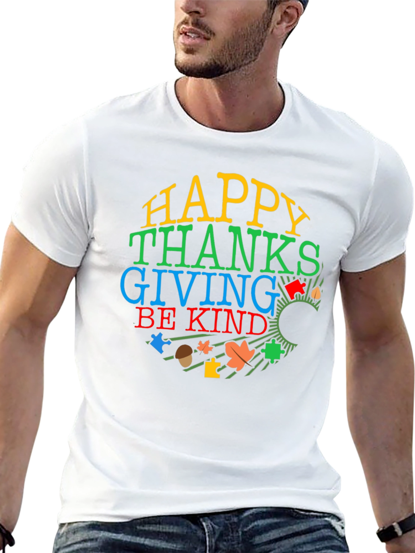Happy Thanksgiving Autism Awareness Shirt