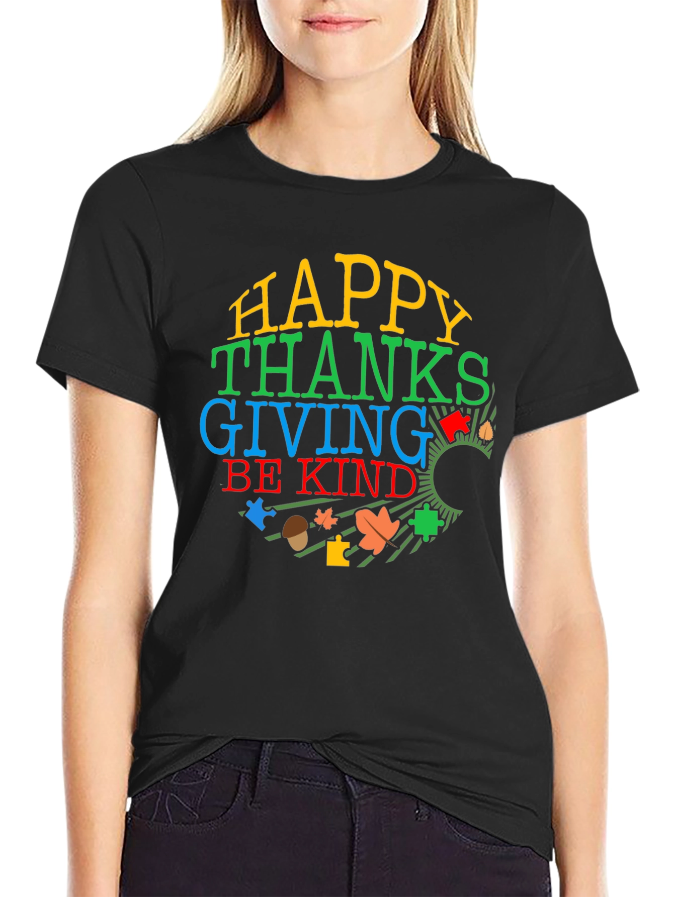 Happy Thanksgiving Autism Awareness Shirt