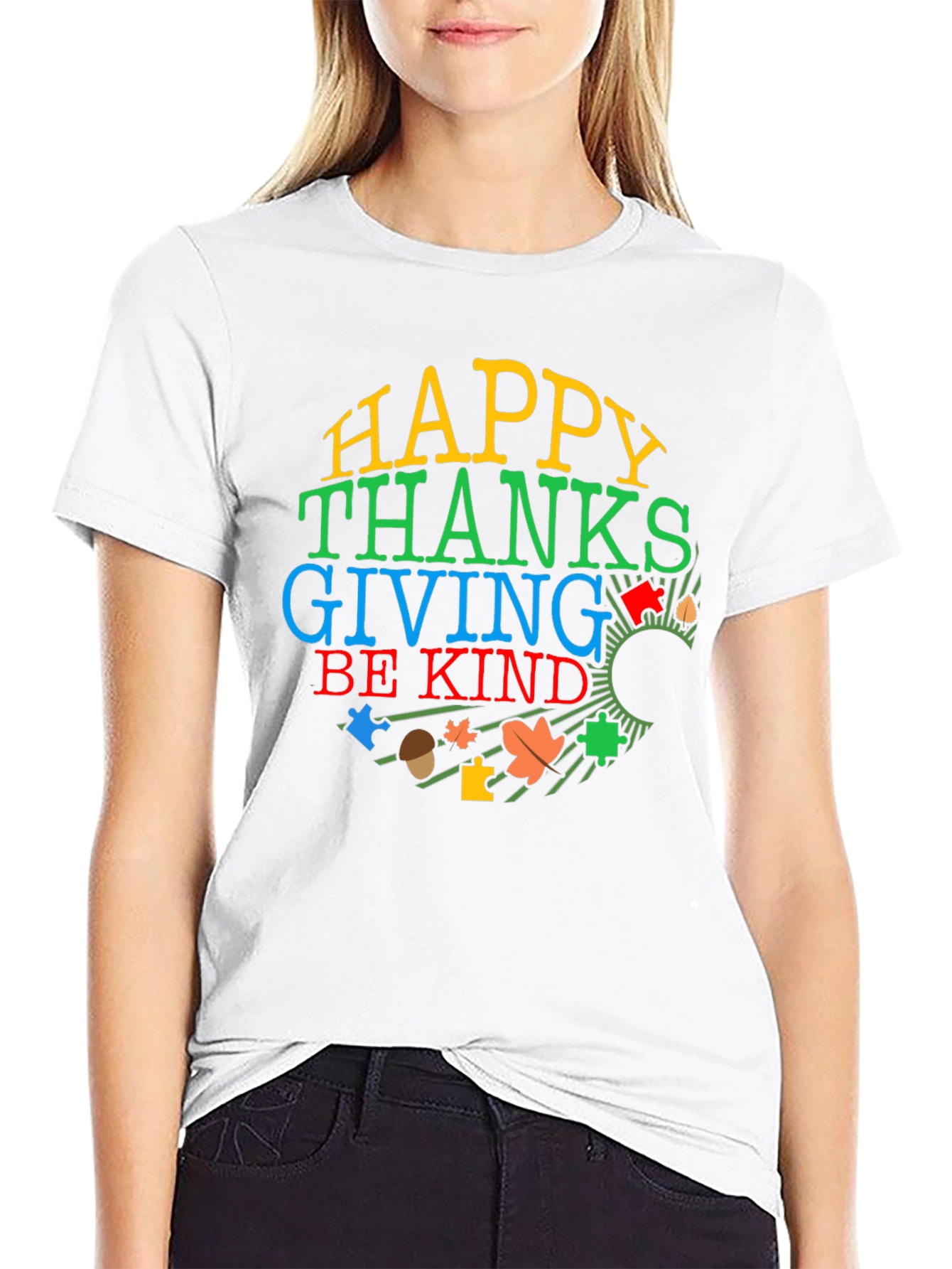 Happy Thanksgiving Autism Awareness Shirt