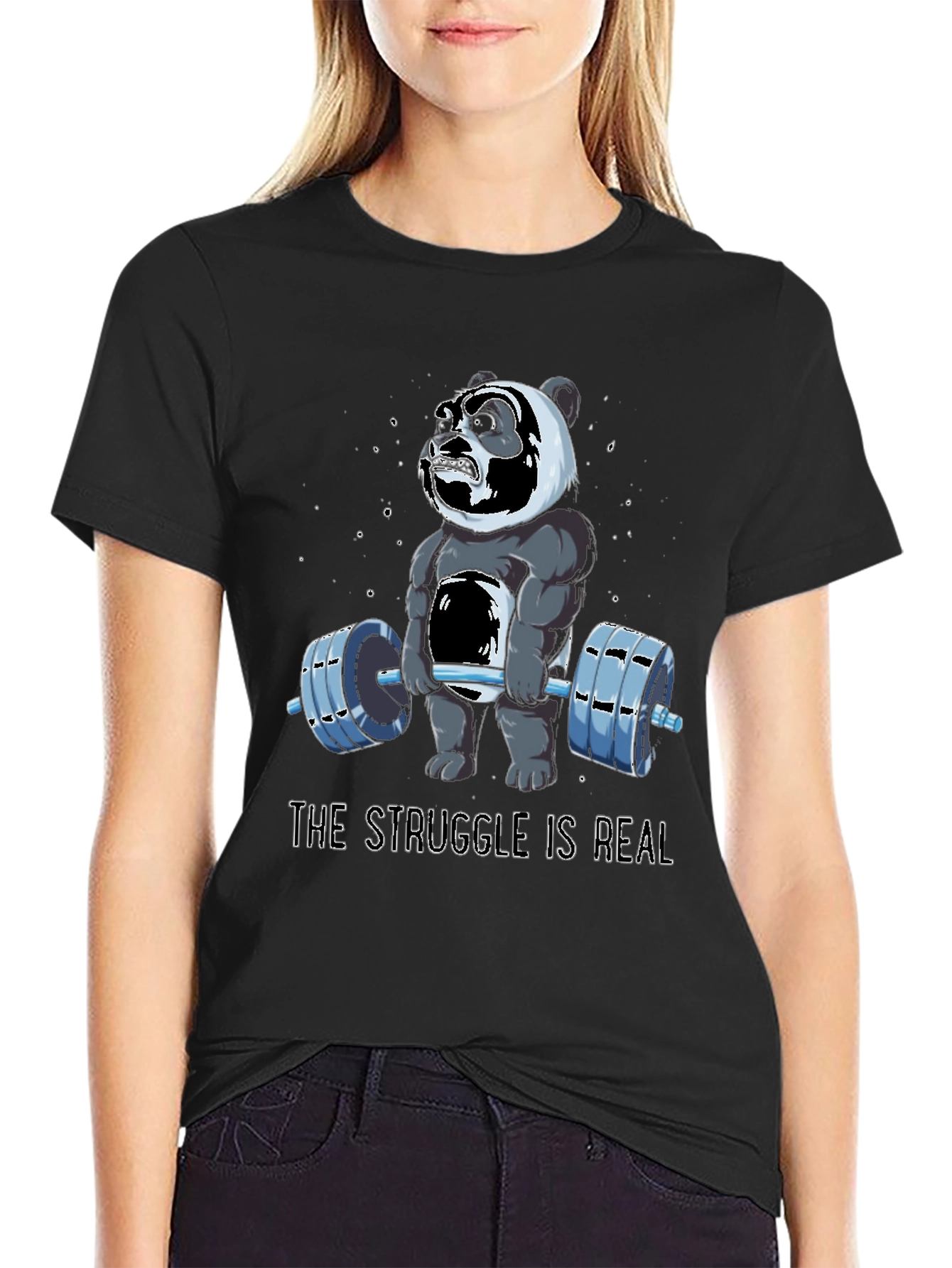 Struggle is Real Panda Gym T-Shirt