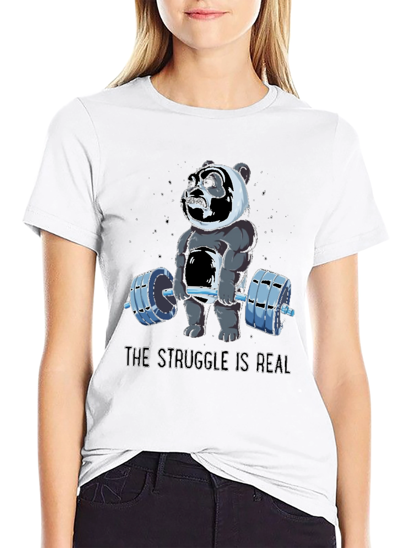 Struggle is Real Panda Gym T-Shirt