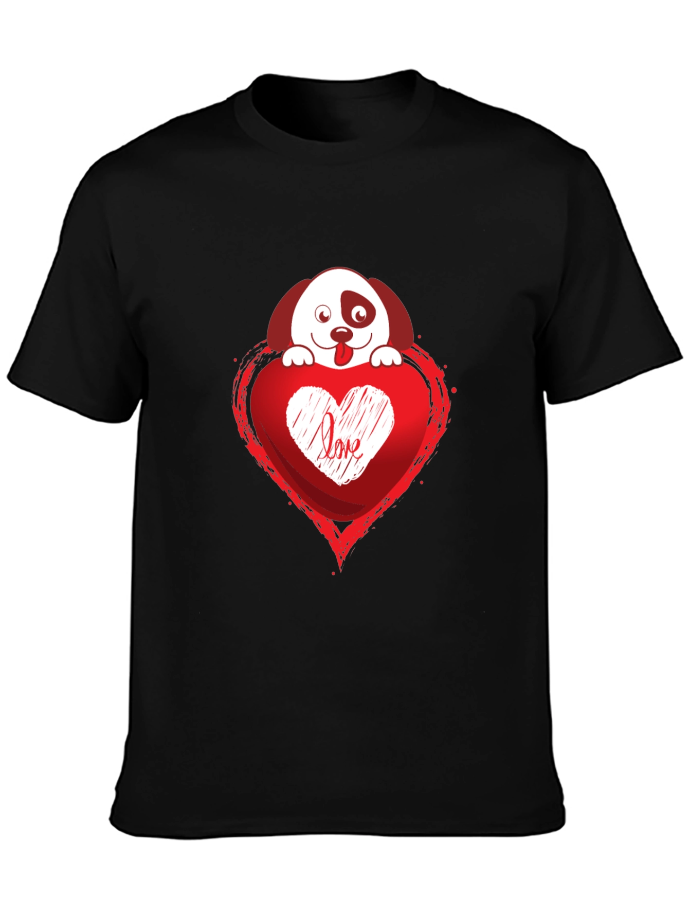 Love Pup Graphic Tee - Black T-Shirt