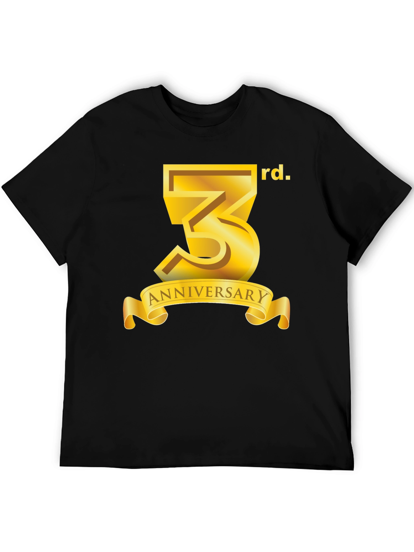 3rd Anniversary Black T-Shirt