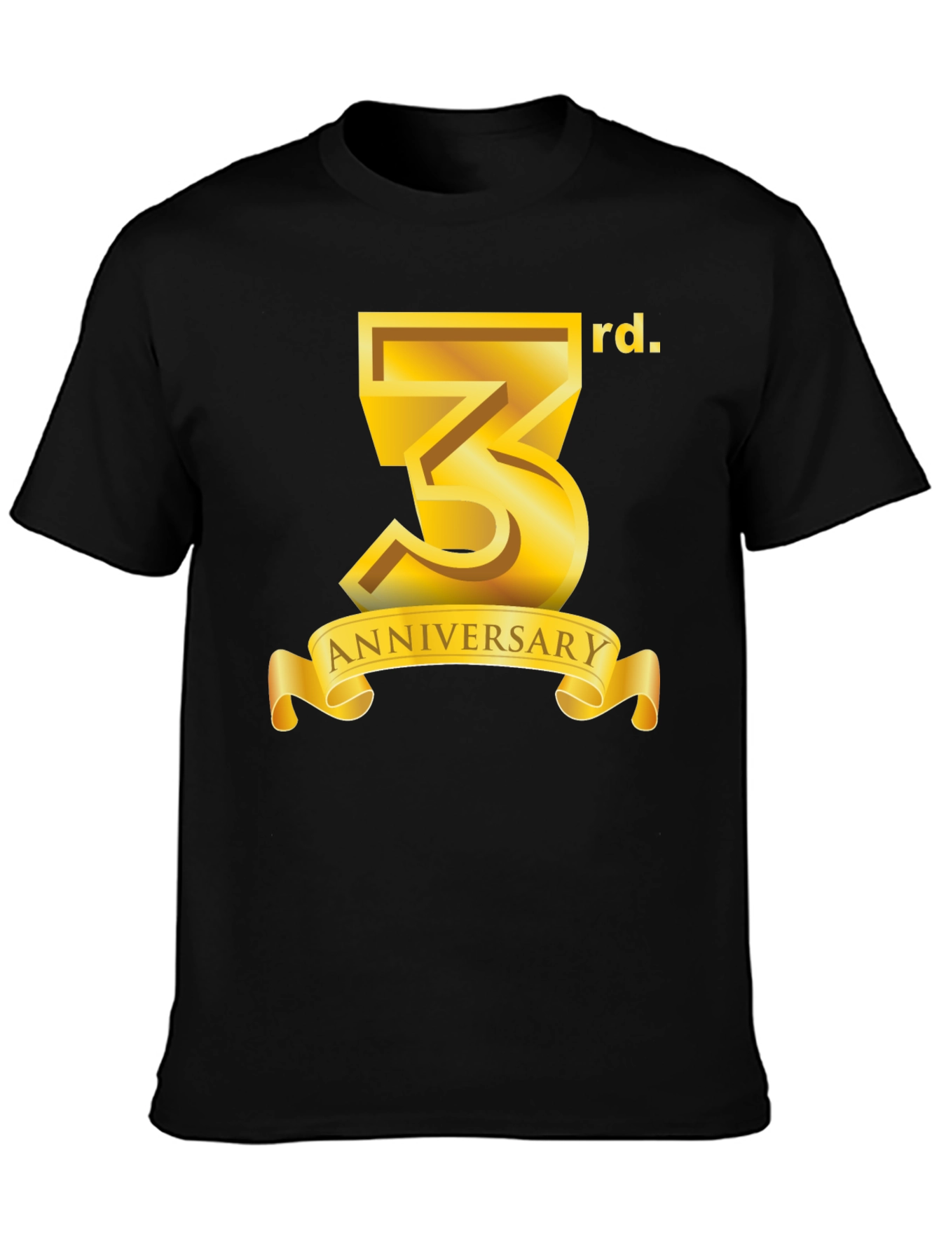 3rd Anniversary Black T-Shirt