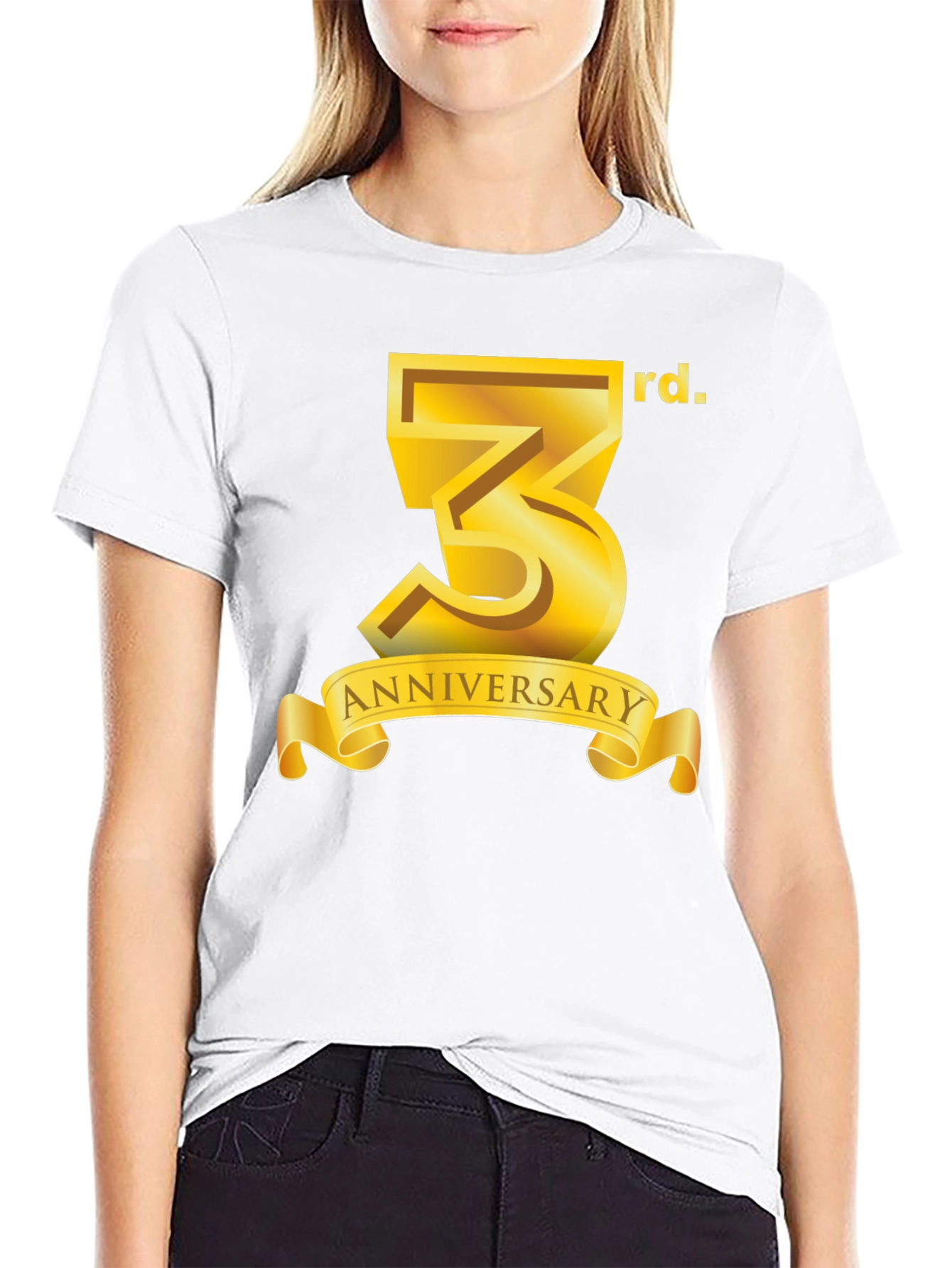 3rd Anniversary Black T-Shirt