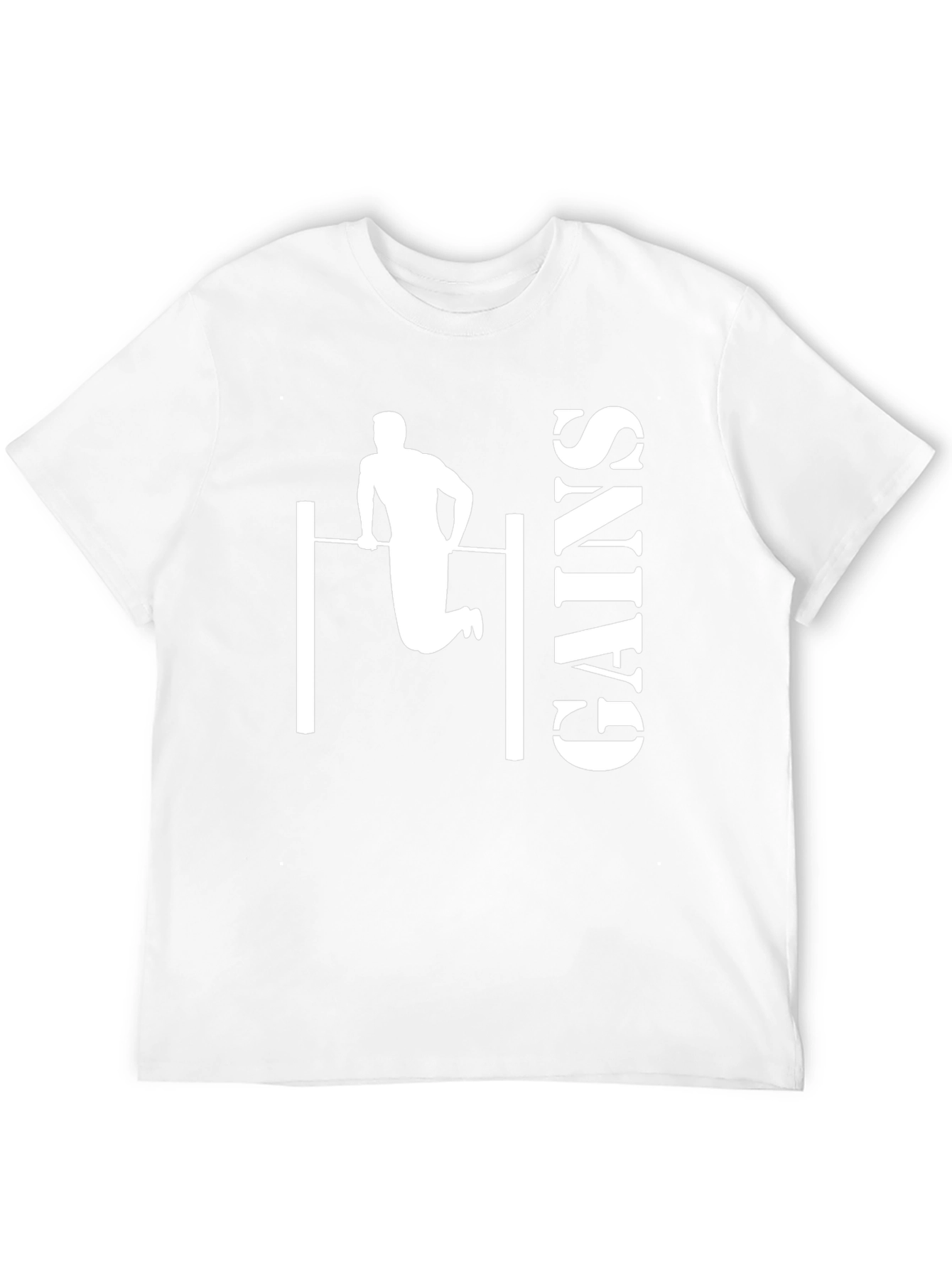 Gains Workout T-Shirt - Black Graphic Print