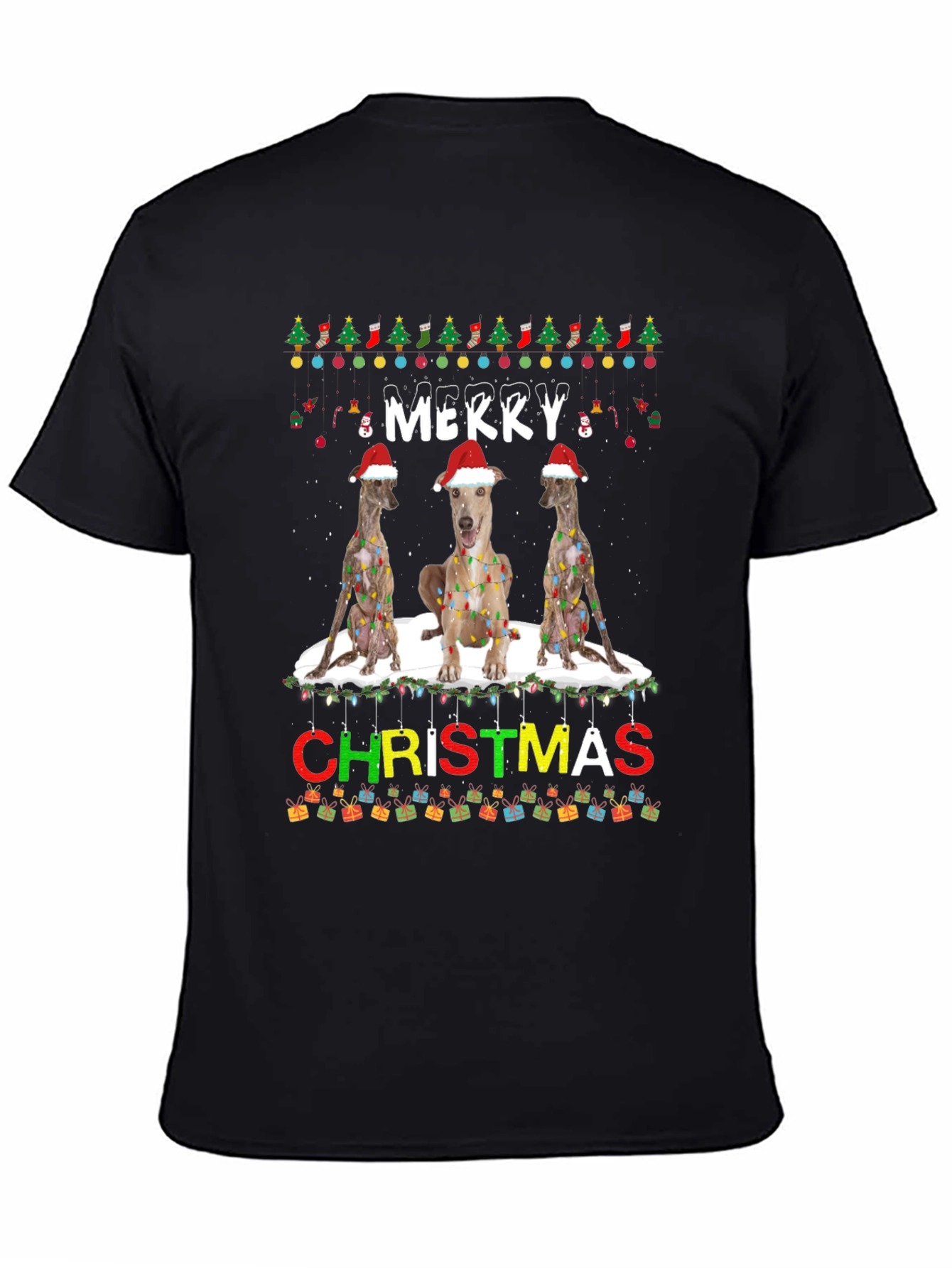 Merry Christmas Dog Breed T-Shirt
