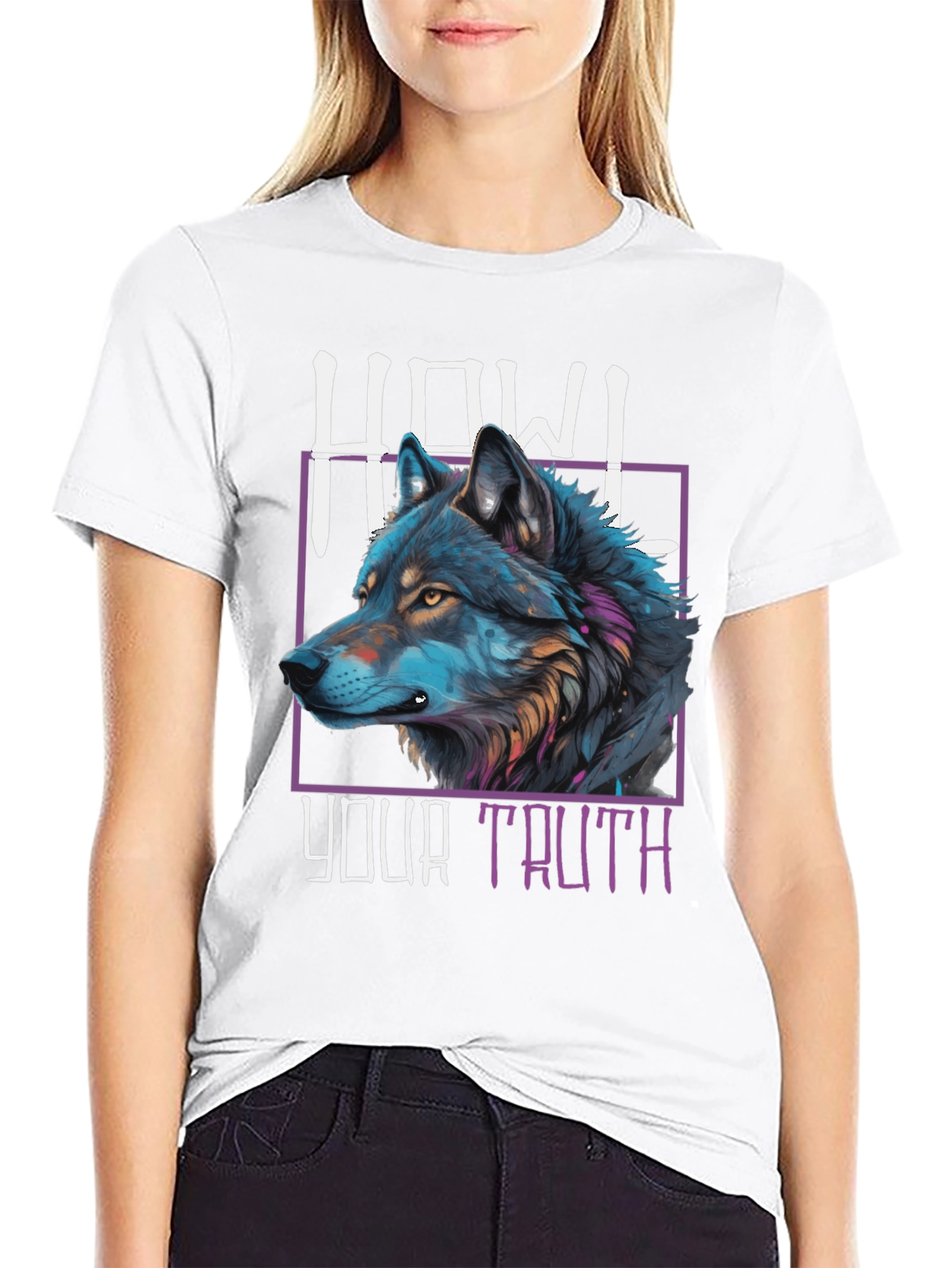 Howl Your Truth Wolf Graphic T-Shirt