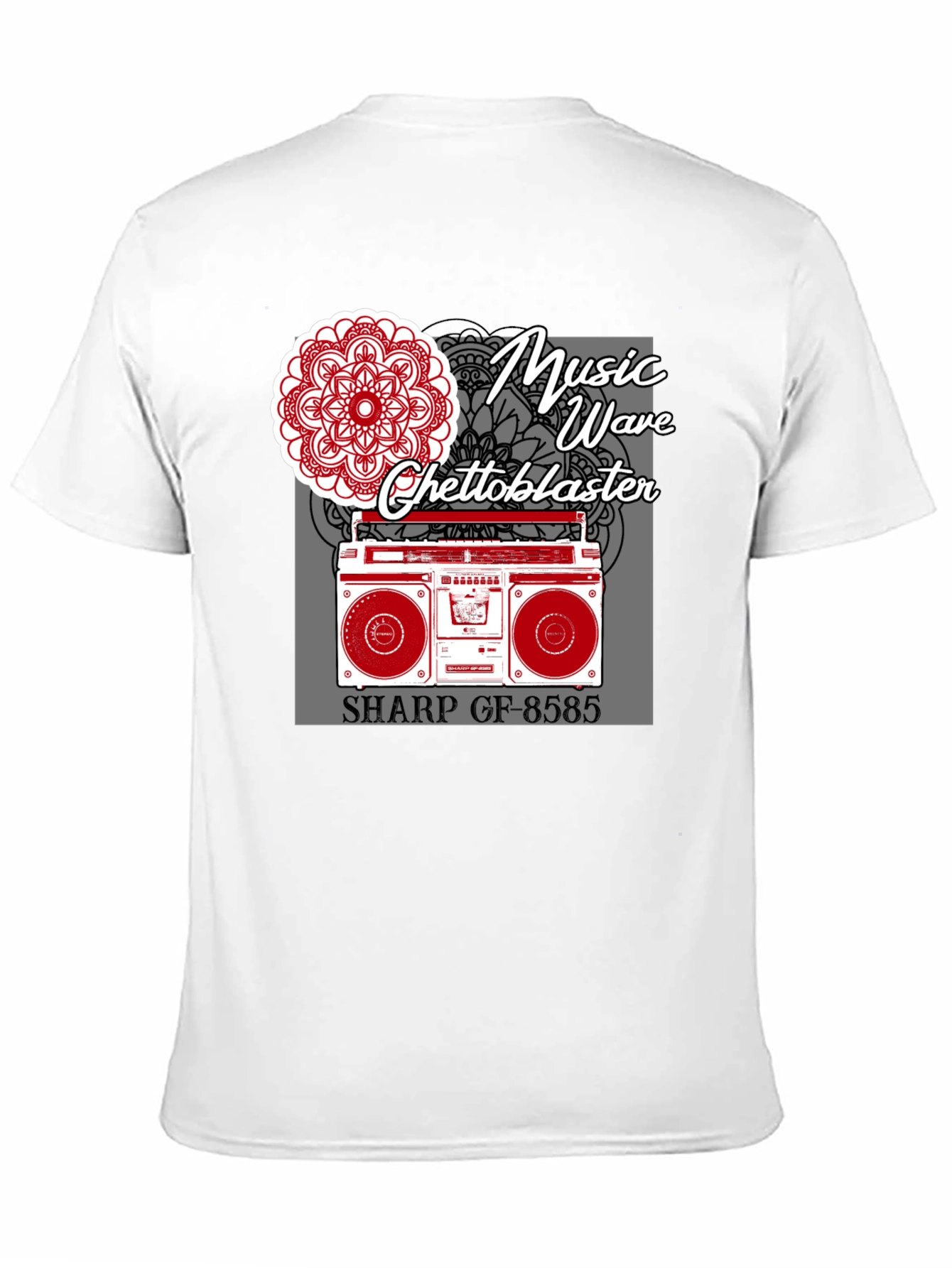 Music Wave Ghetto Blaster Graphic Tee
