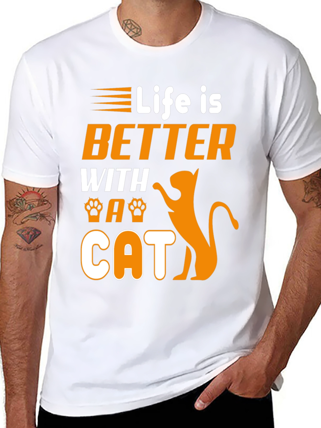Life is Better With a Cat Graphic Tee