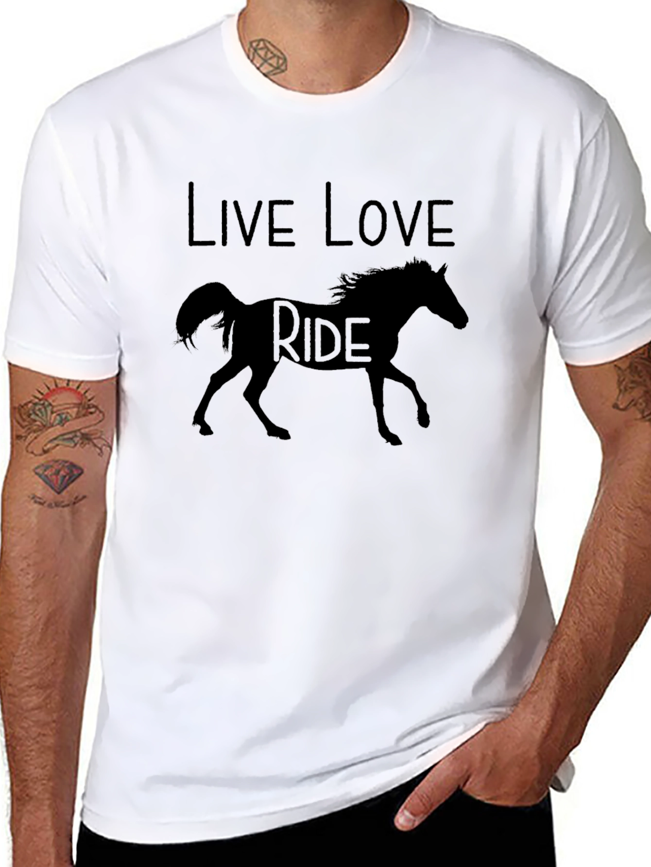 Live Love Ride Horse Graphic T-Shirt