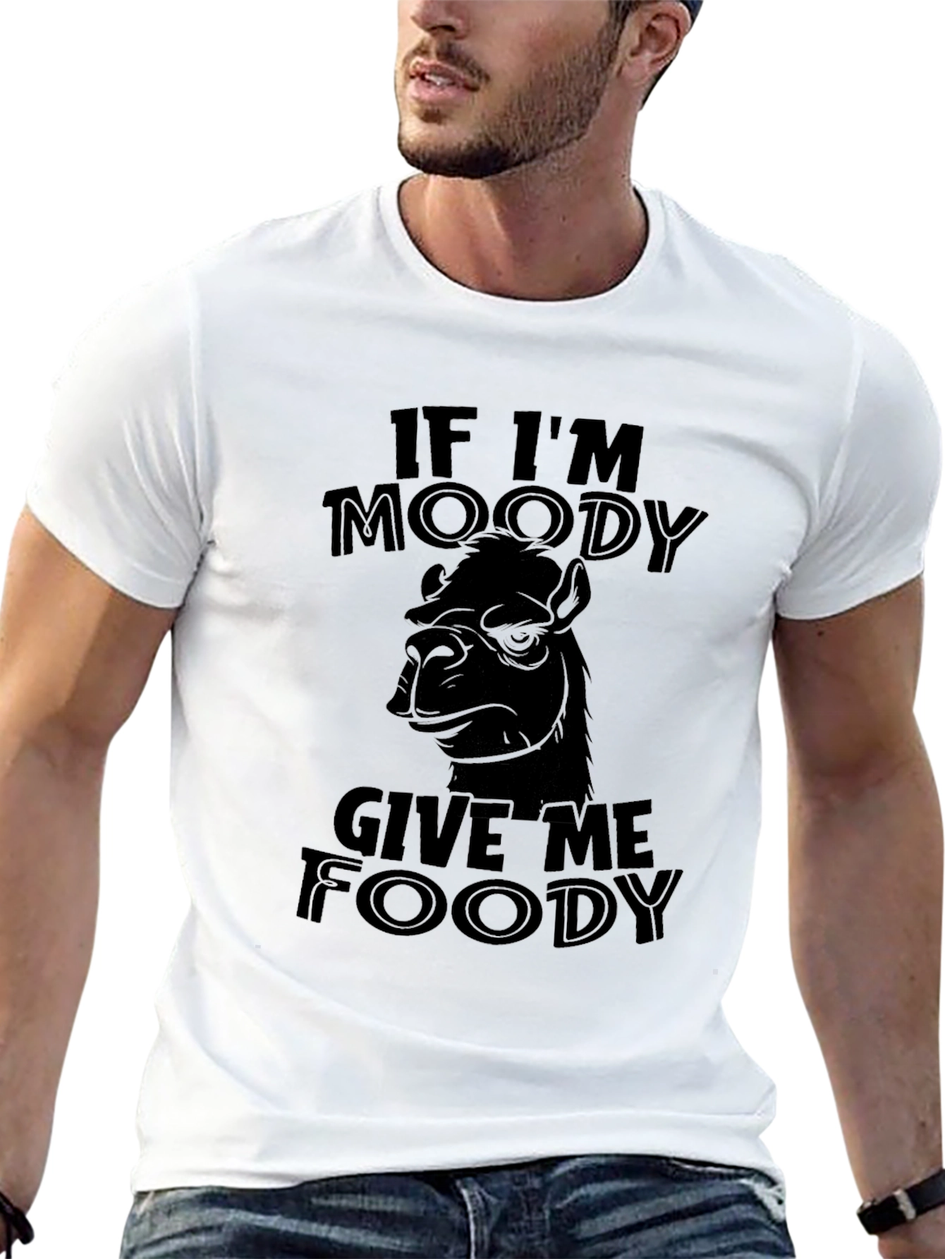 Moody Camel Foody Funny Graphic T-Shirt
