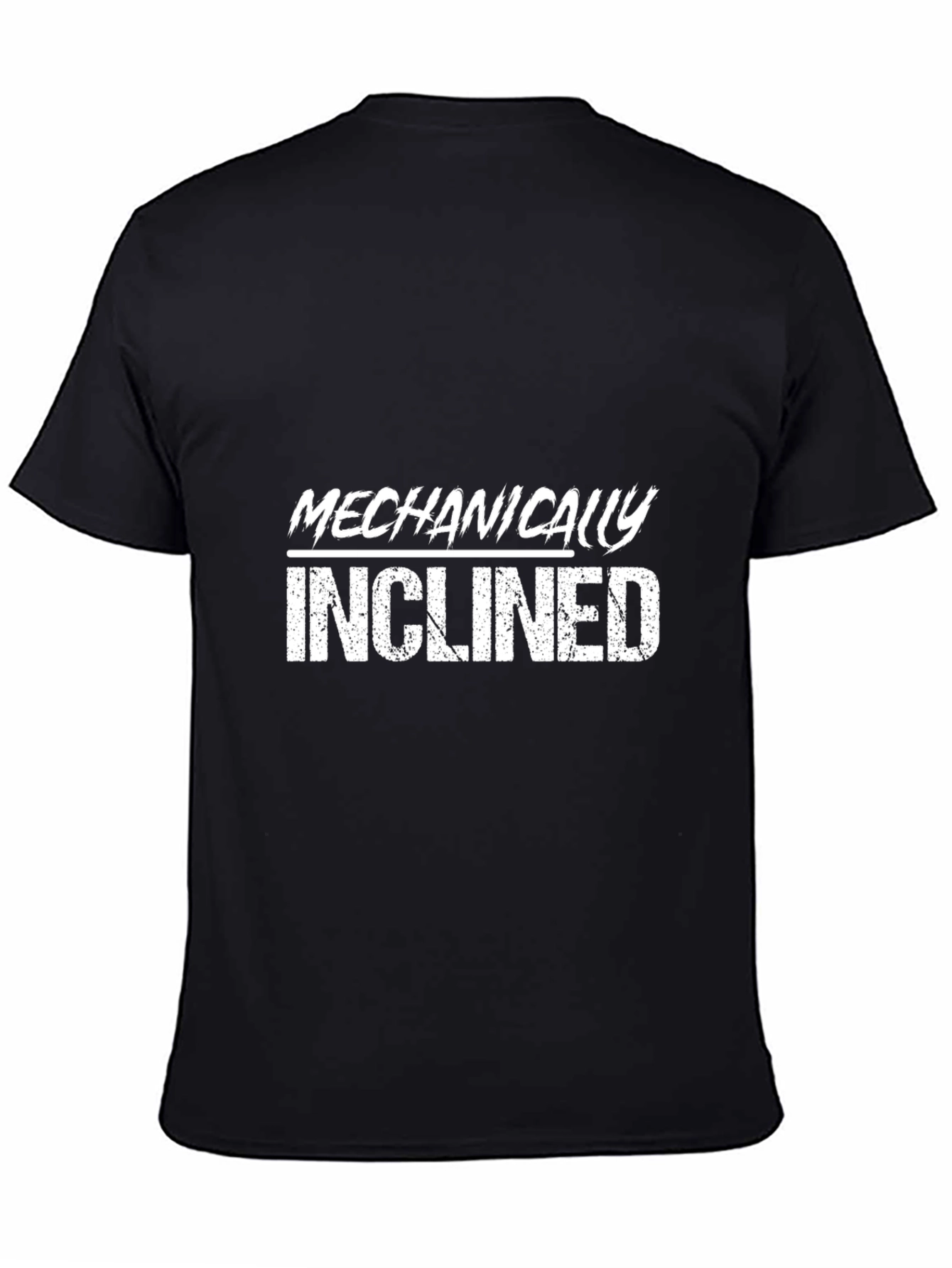 Mechanically Inclined Black Graphic Tee