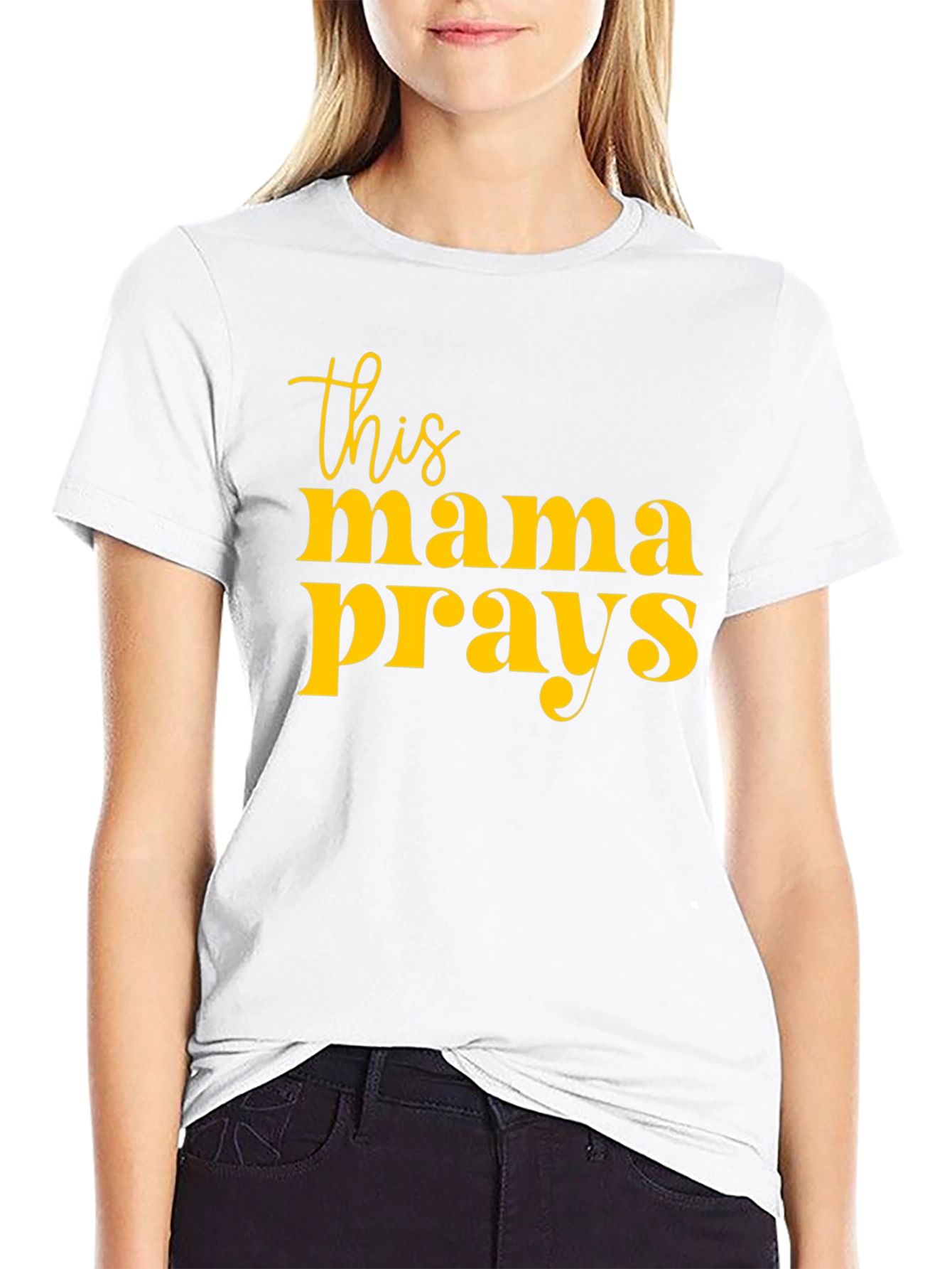 This Mama Prays Graphic T-Shirt