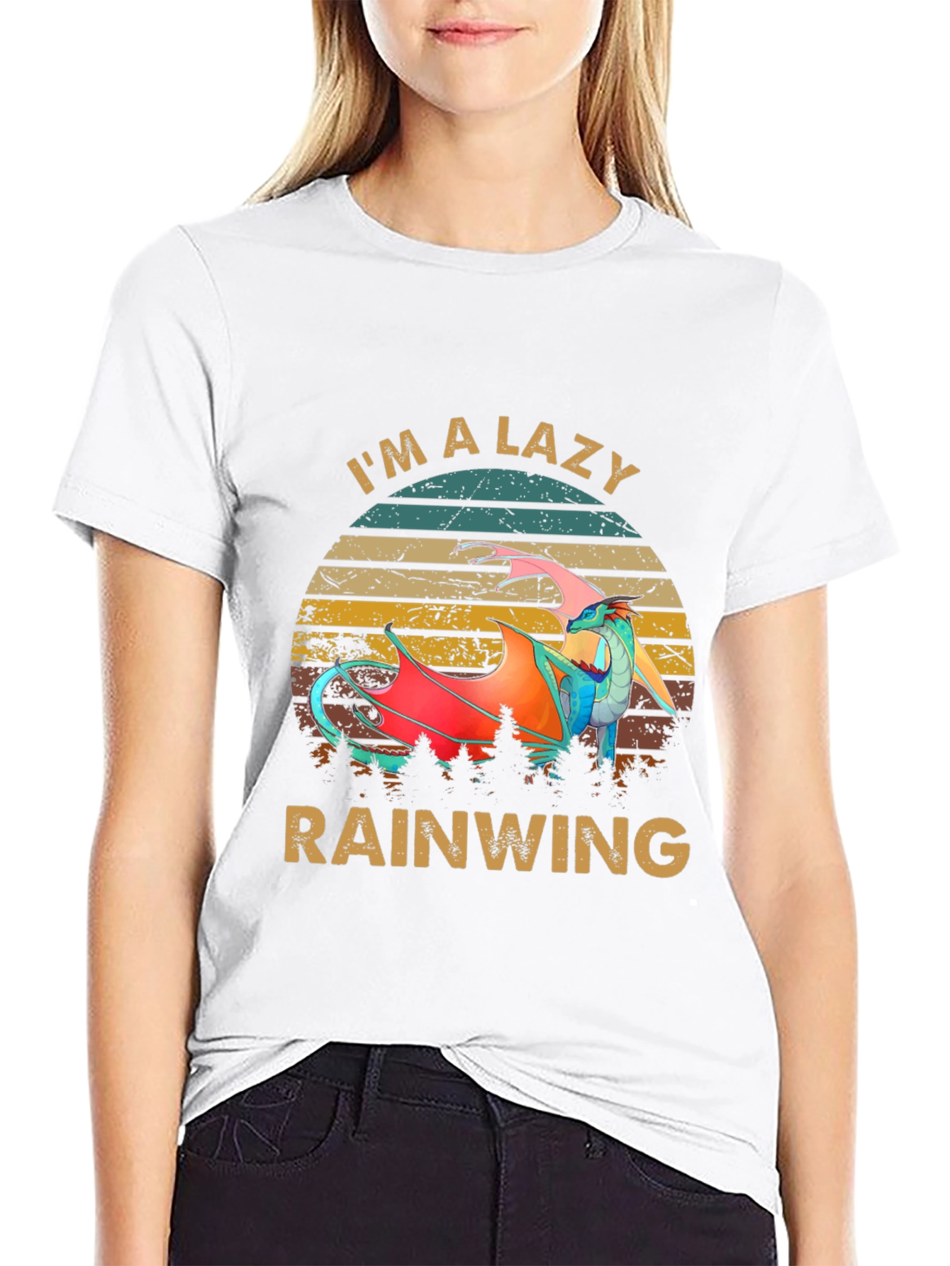 Lazy Rainwing Graphic Tee - Dragon Lover Shirt