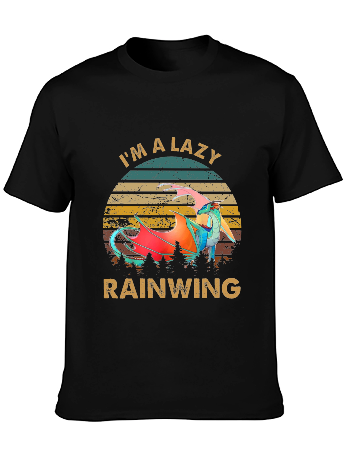 Lazy Rainwing Graphic Tee - Dragon Lover Shirt