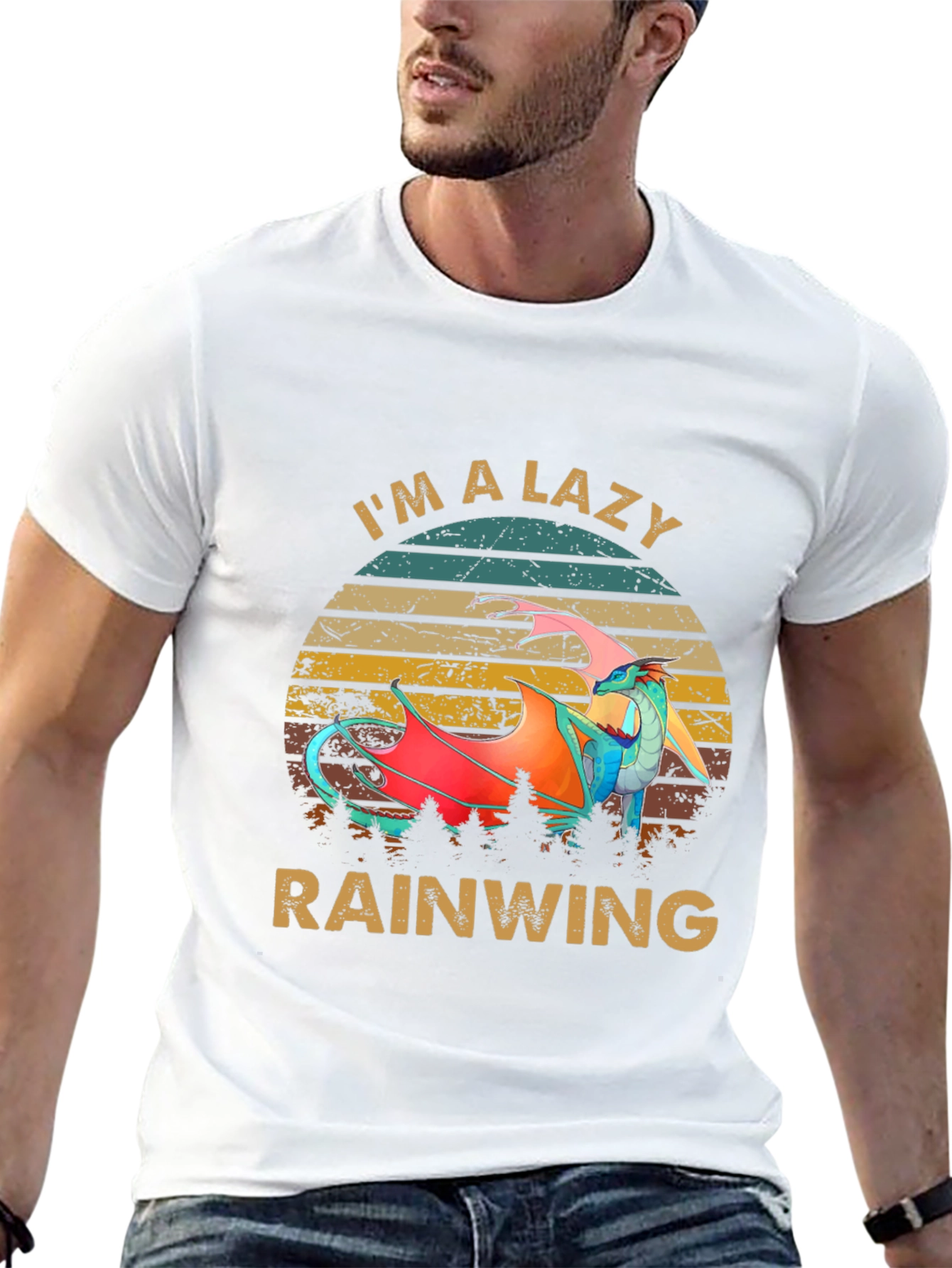Lazy Rainwing Graphic Tee - Dragon Lover Shirt