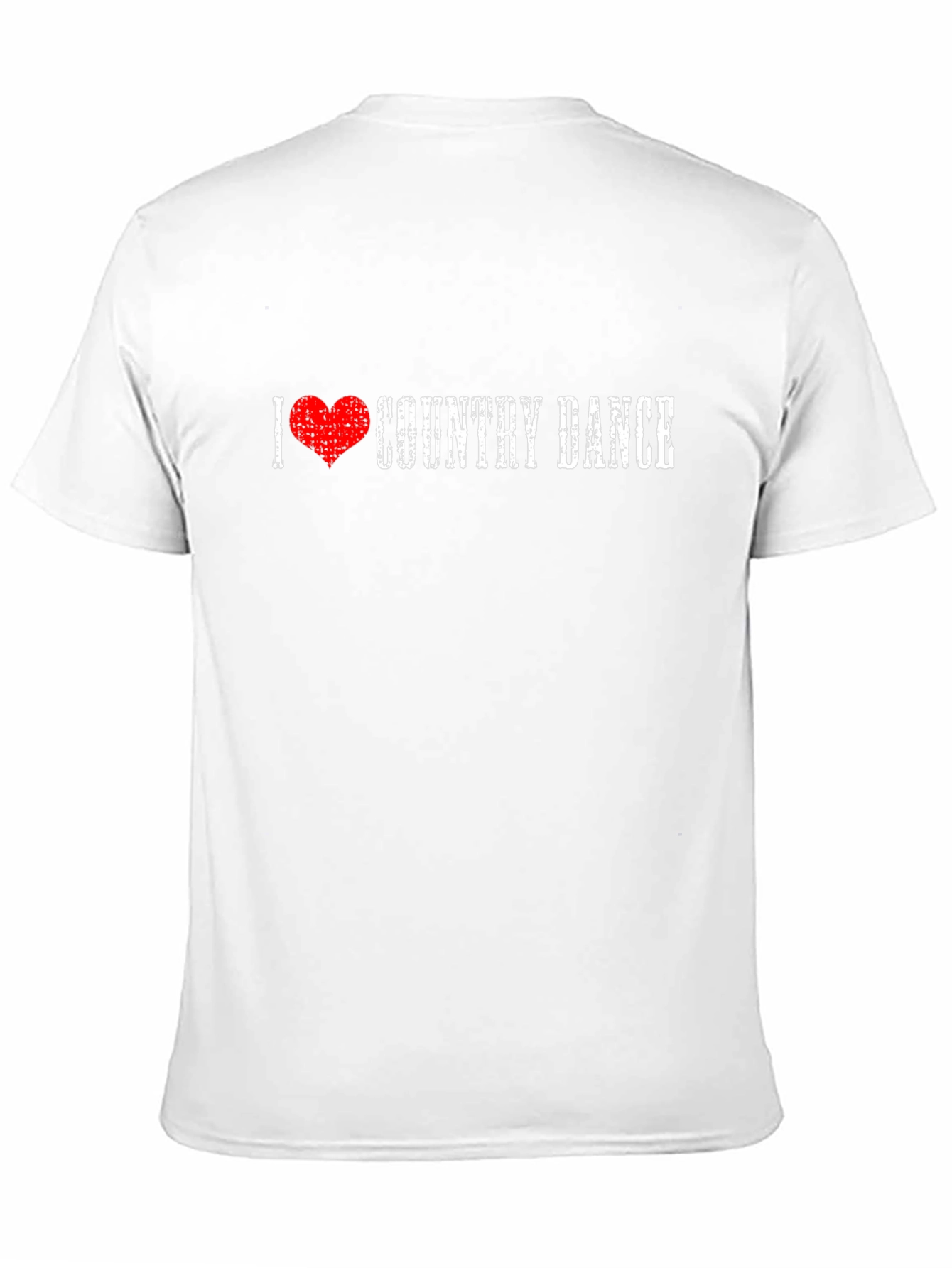 I Love Country Dance Graphic Tee Shirt - Black