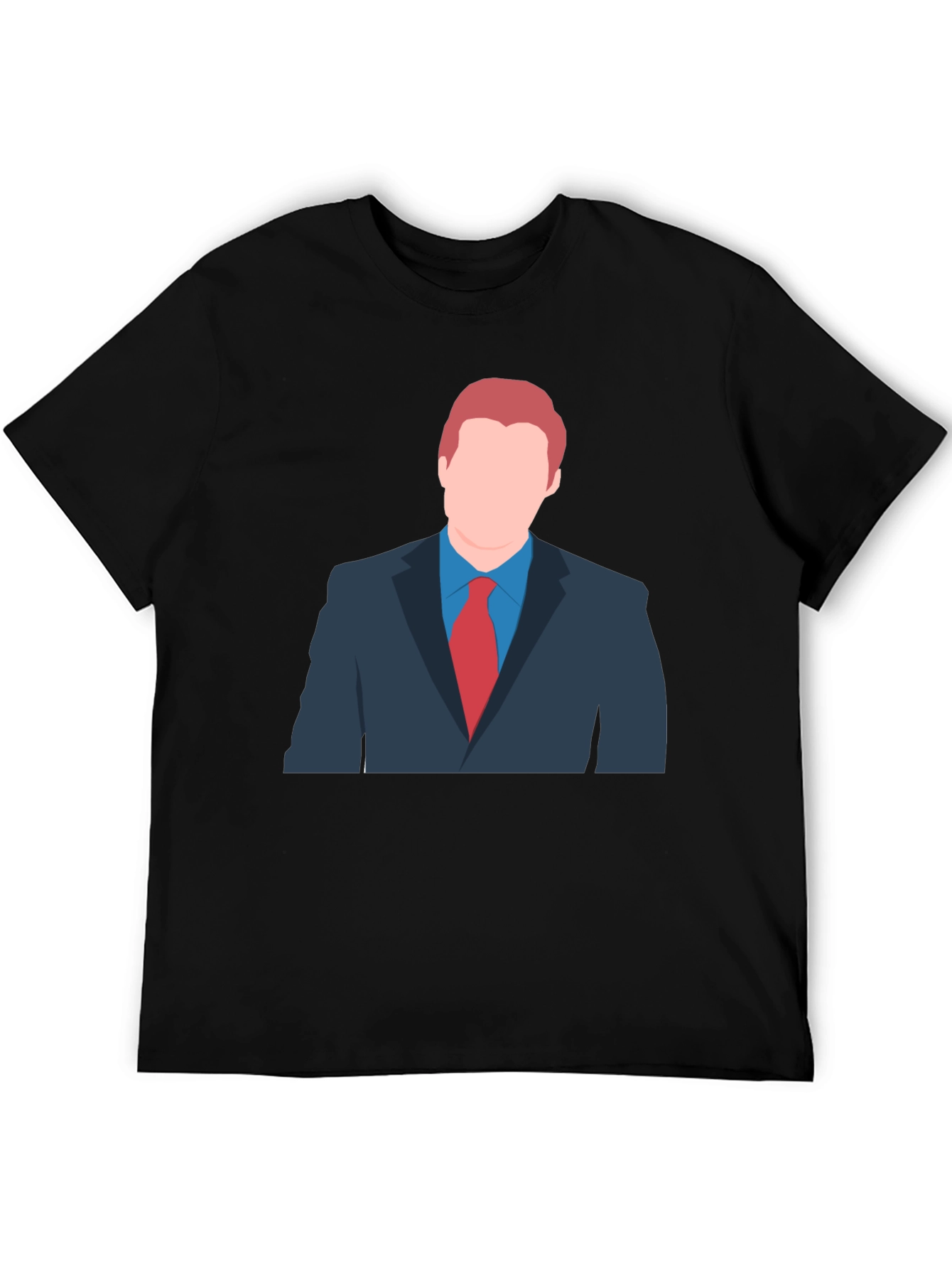 Cartoon Style Suit T-Shirt - Unique Graphic Tee