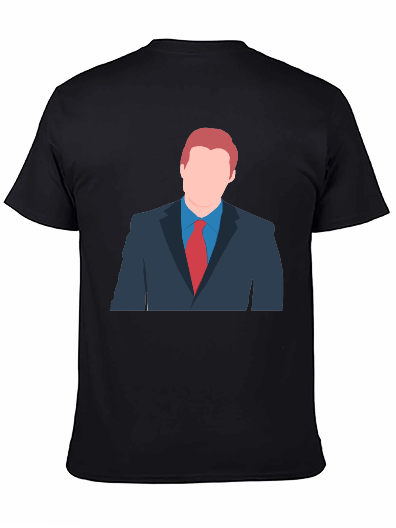 Cartoon Style Suit T-Shirt - Unique Graphic Tee