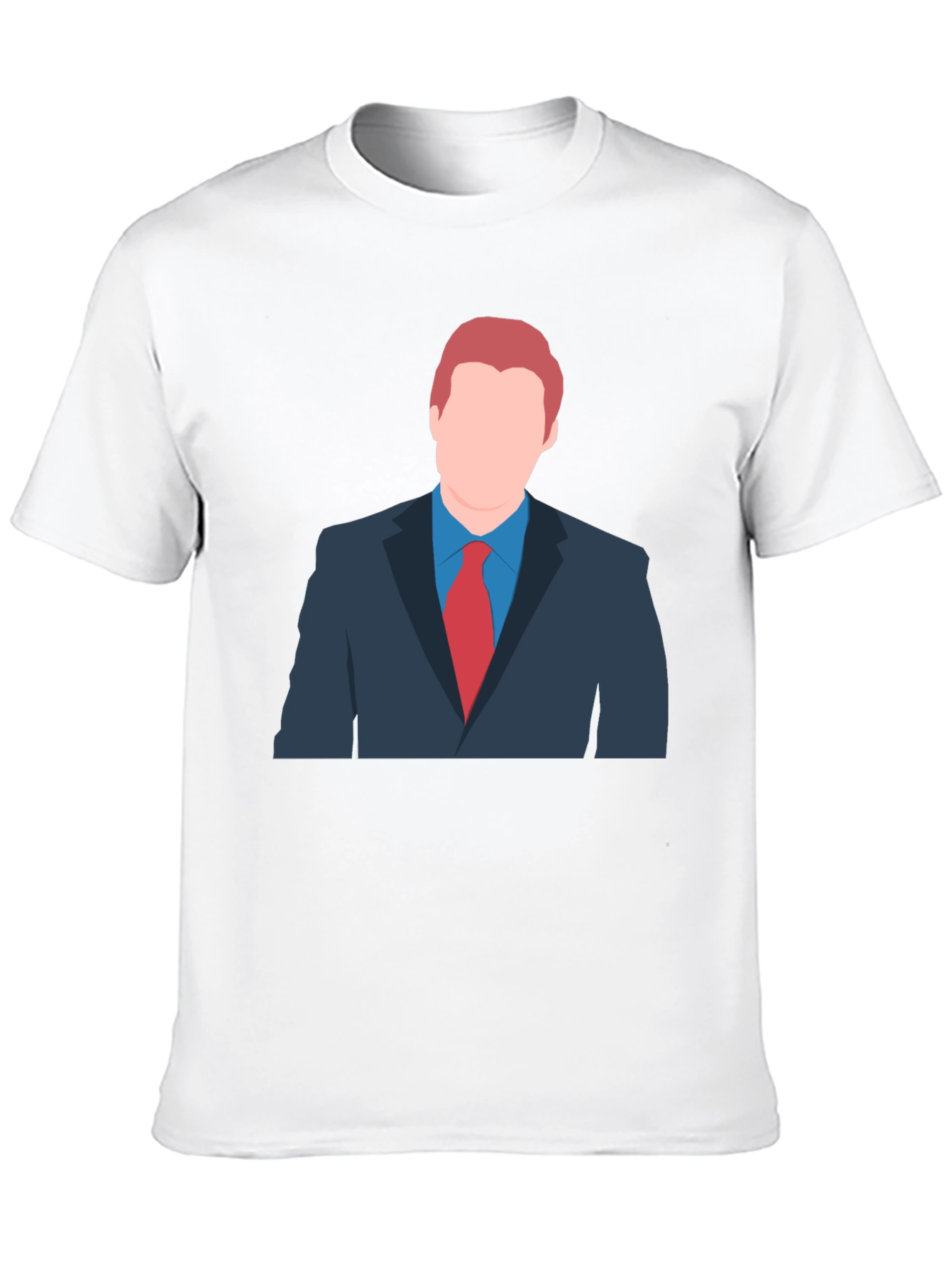 Cartoon Style Suit T-Shirt - Unique Graphic Tee