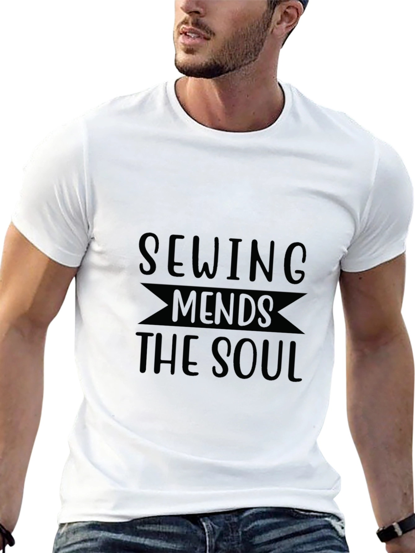Sewing Mends the Soul Graphic T-Shirt