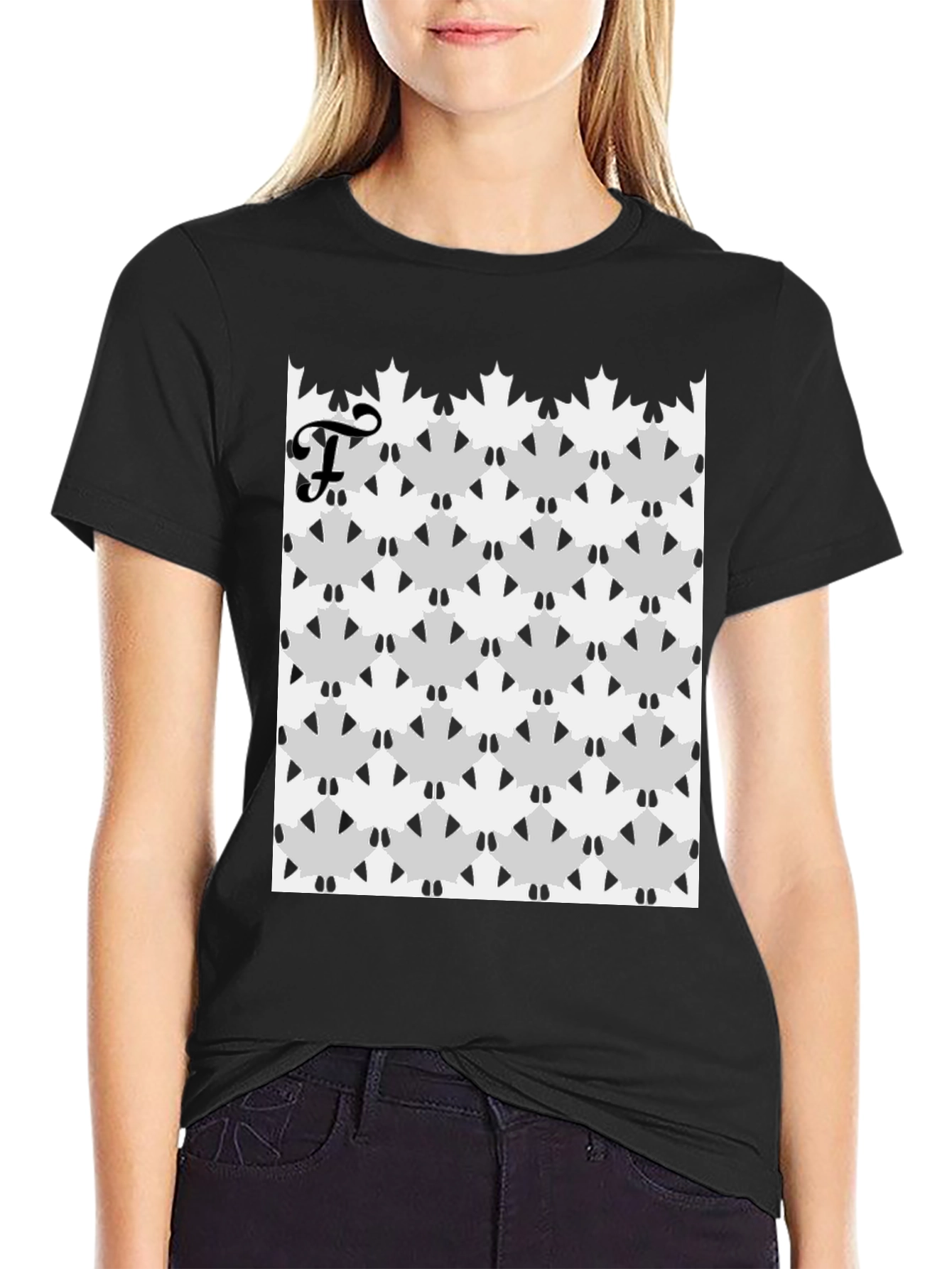 Modern Patterned T-Shirt