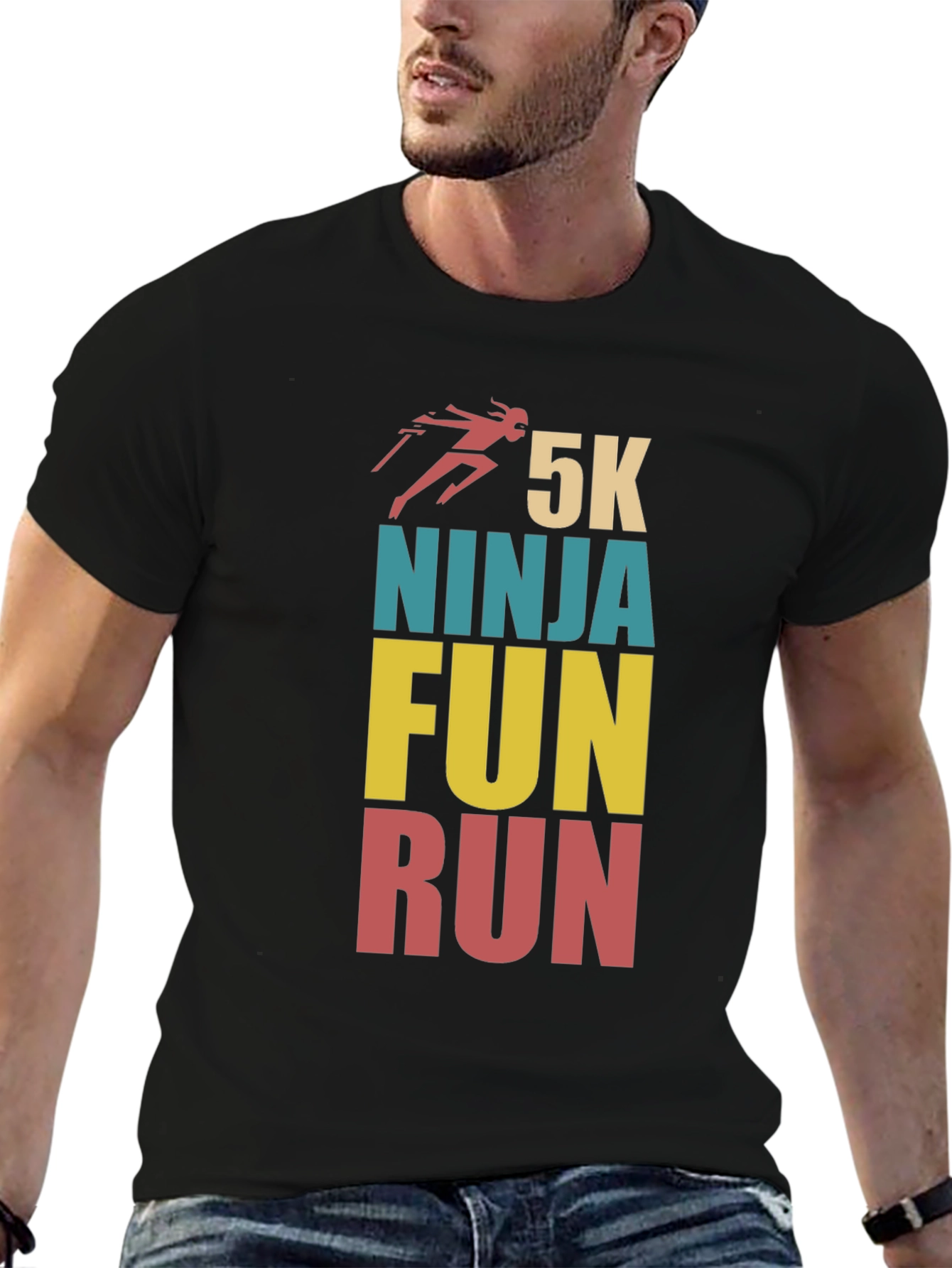 5K Ninja Fun Run Graphic T-Shirt