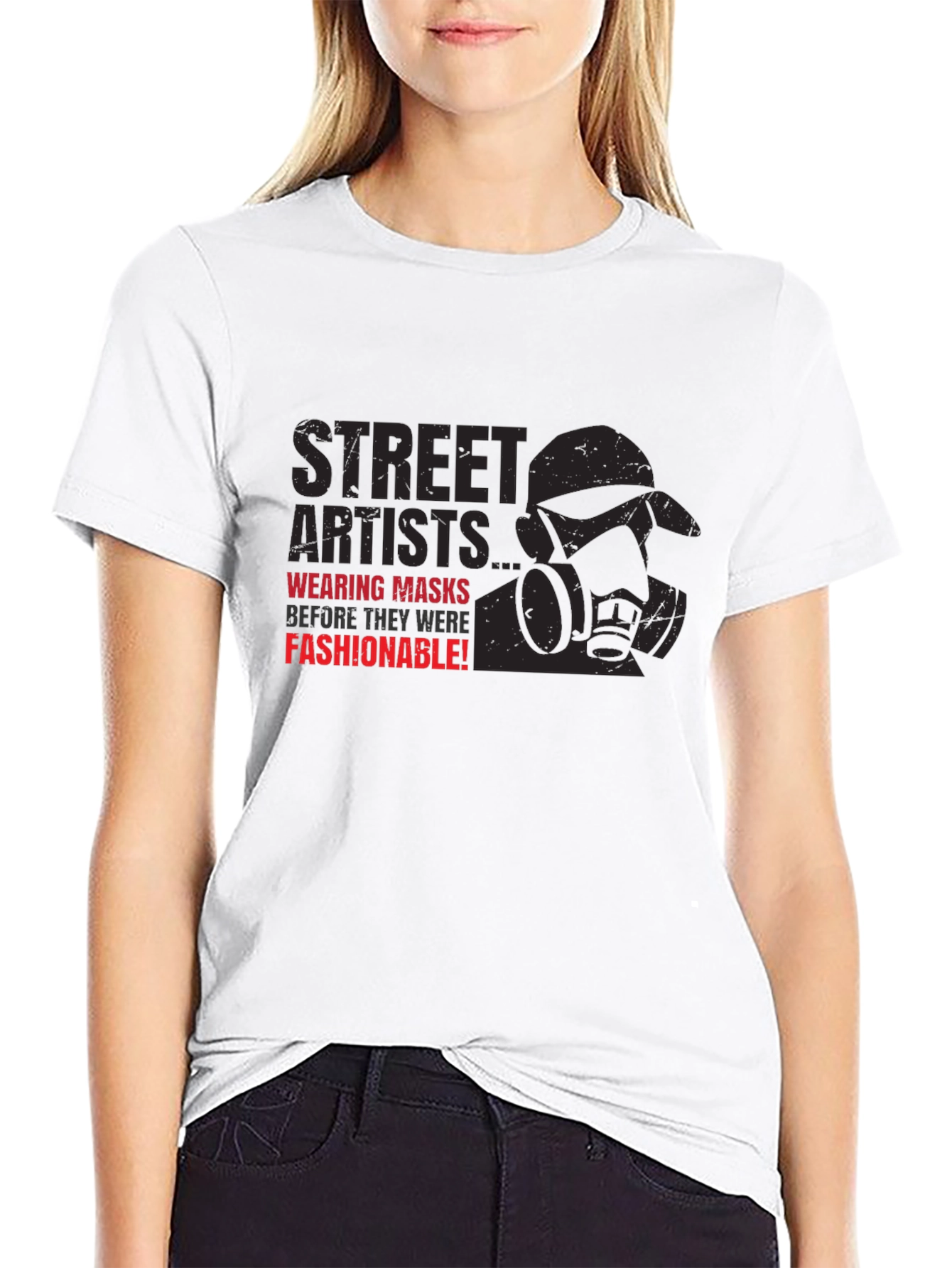Street Artists Mask Graphic T-Shirt