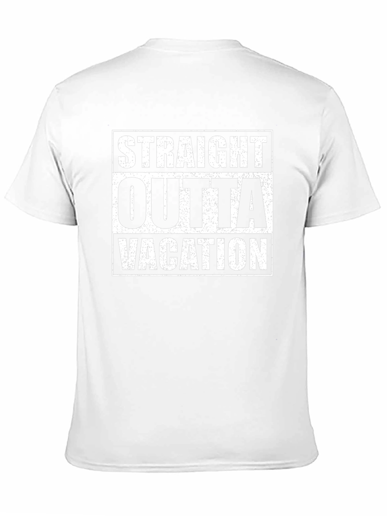 Straight Outta Vacation Graphic T-Shirt - Black