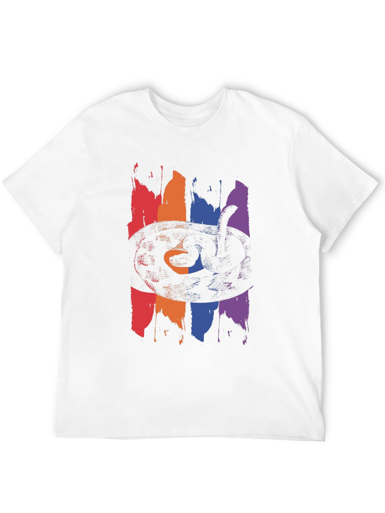 Mens Snake Graphic Tee - Black