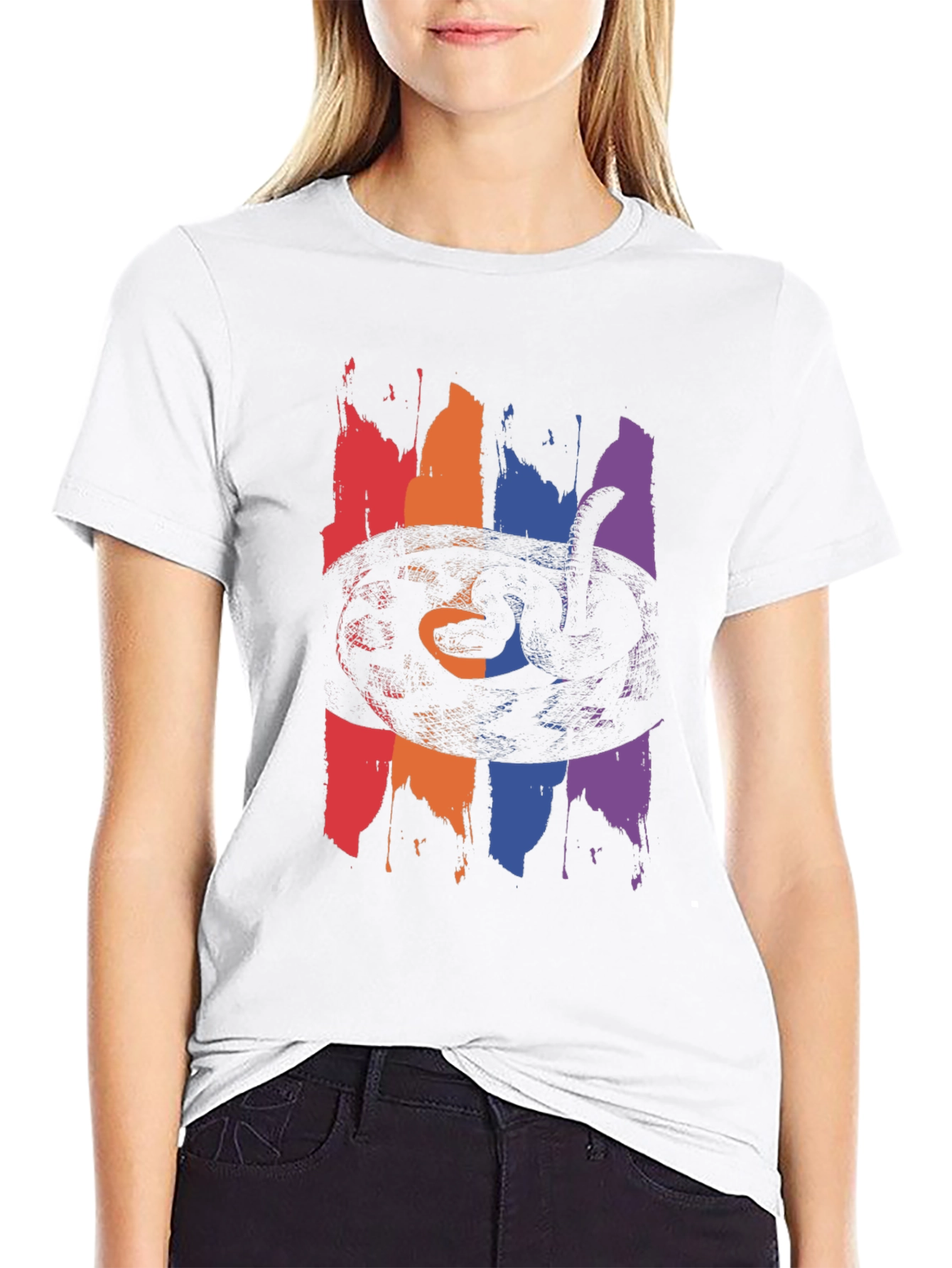 Mens Snake Graphic Tee - Black
